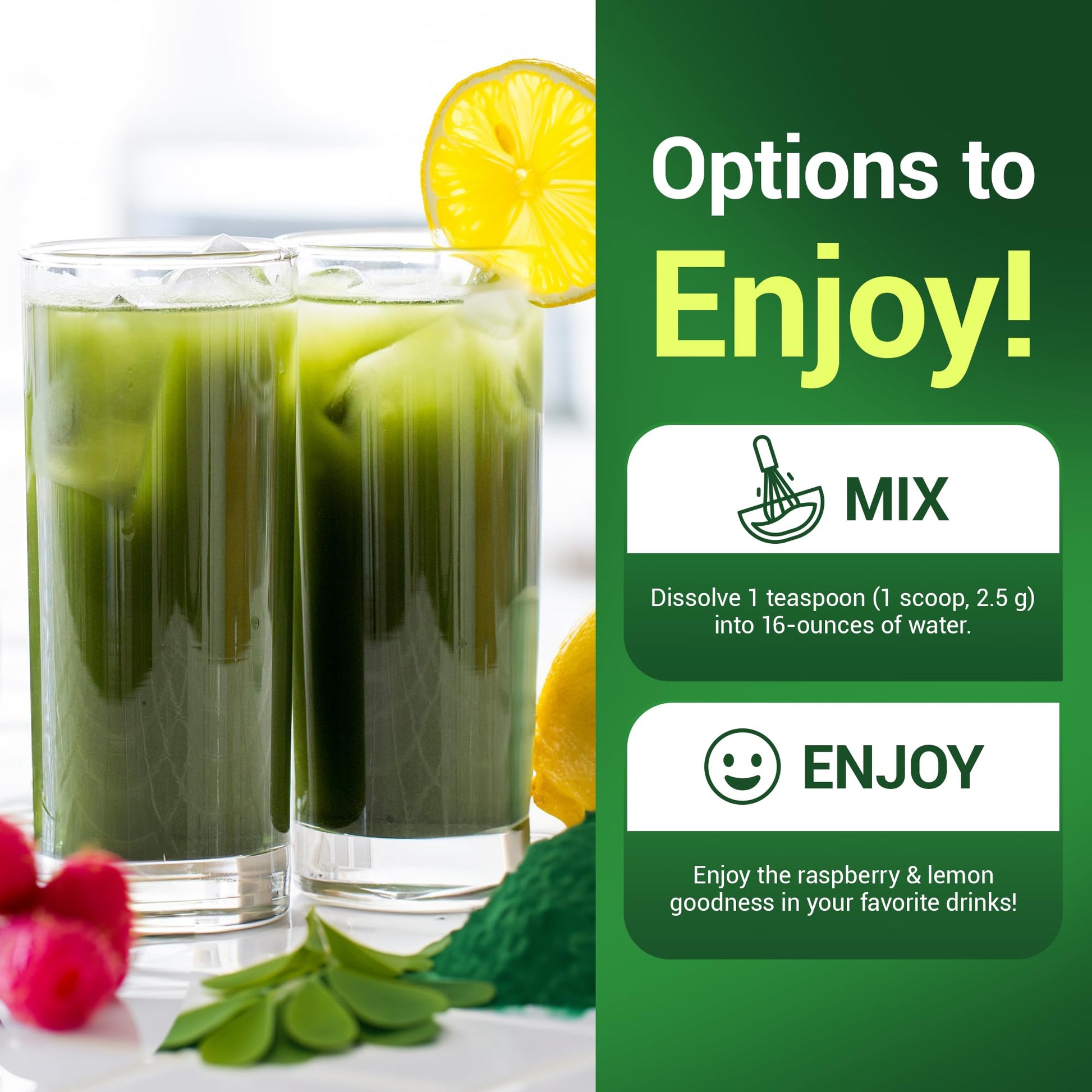 Dr. Berg's (Veggie Solution) Organic Super Greens Powder w/Spirulina - Raw Green - AB Mystery