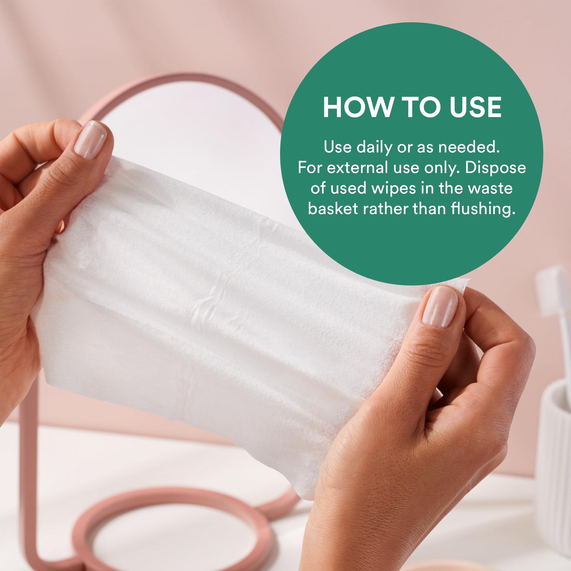 Love Wellness pH Balancing Wipes for Women | Feminine Hygiene for Cleansing with Aloe Vera - AB Mystery