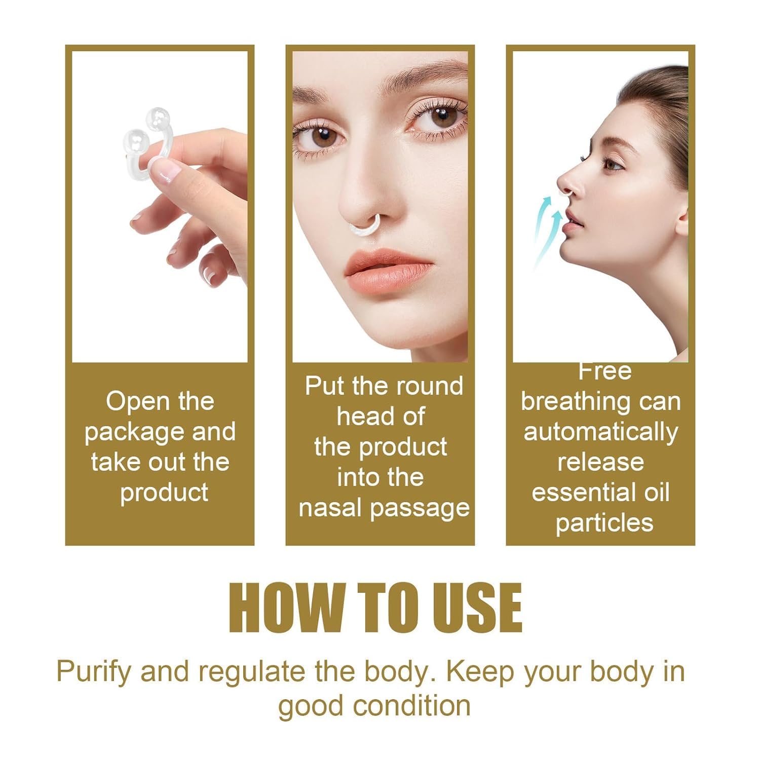 Bee Venom Slimming Nose Ring, Bee Venom Lymphatic Drainage Nose Ring, Bee Venom Lymphatic - AB Mystery