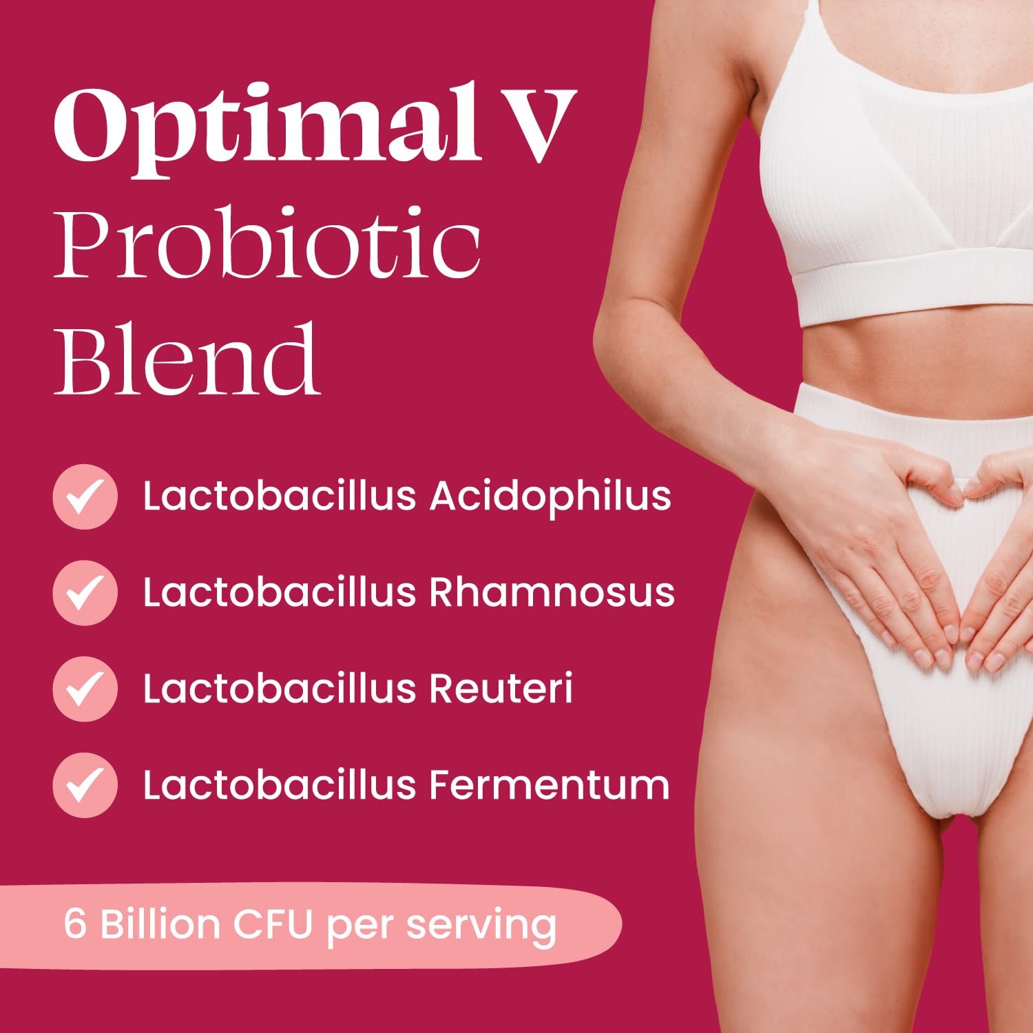 Optimal Prime Vaginal Probiotic for Women, Promotes Healthy pH, Normal Yeast Levels, Odor Control - AB Mystery