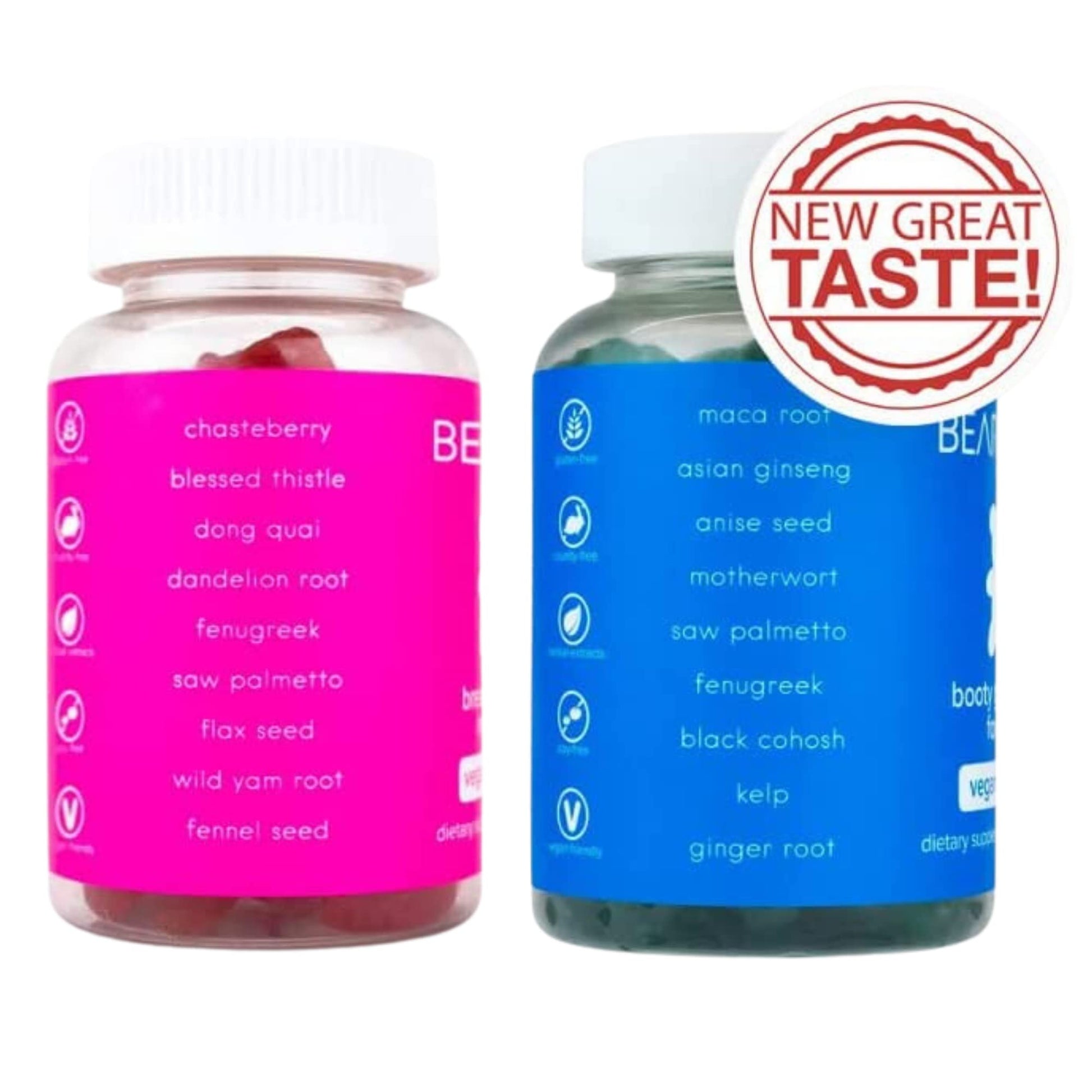 BEARVANA Gummies Combo Pack - Chest and Bum Gummies - Workout Aid - Women’s - AB Mystery