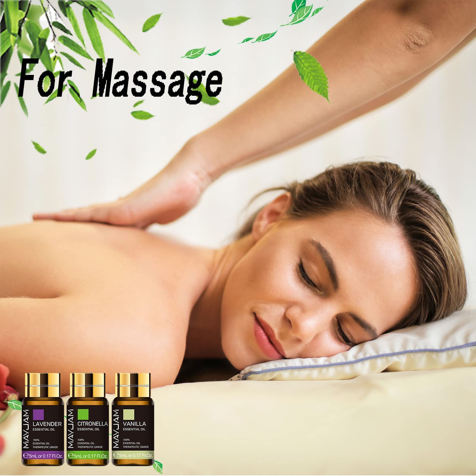 MAYJAM Tea Tree 20 Pcs Pure Essential Oil Gift Set, for Diffuser, Humidifiers, Skin Care, Massage - AB Mystery