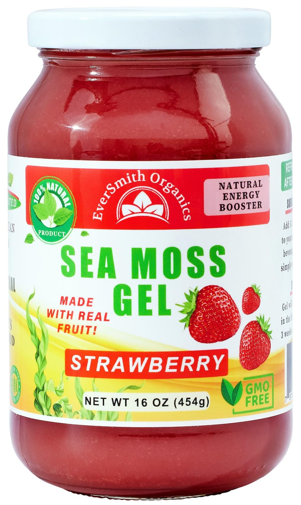 EverSmith Organics - Wildcrafted Irish Sea Moss Gel | Made in USA | Rich in Vitamins - AB Mystery