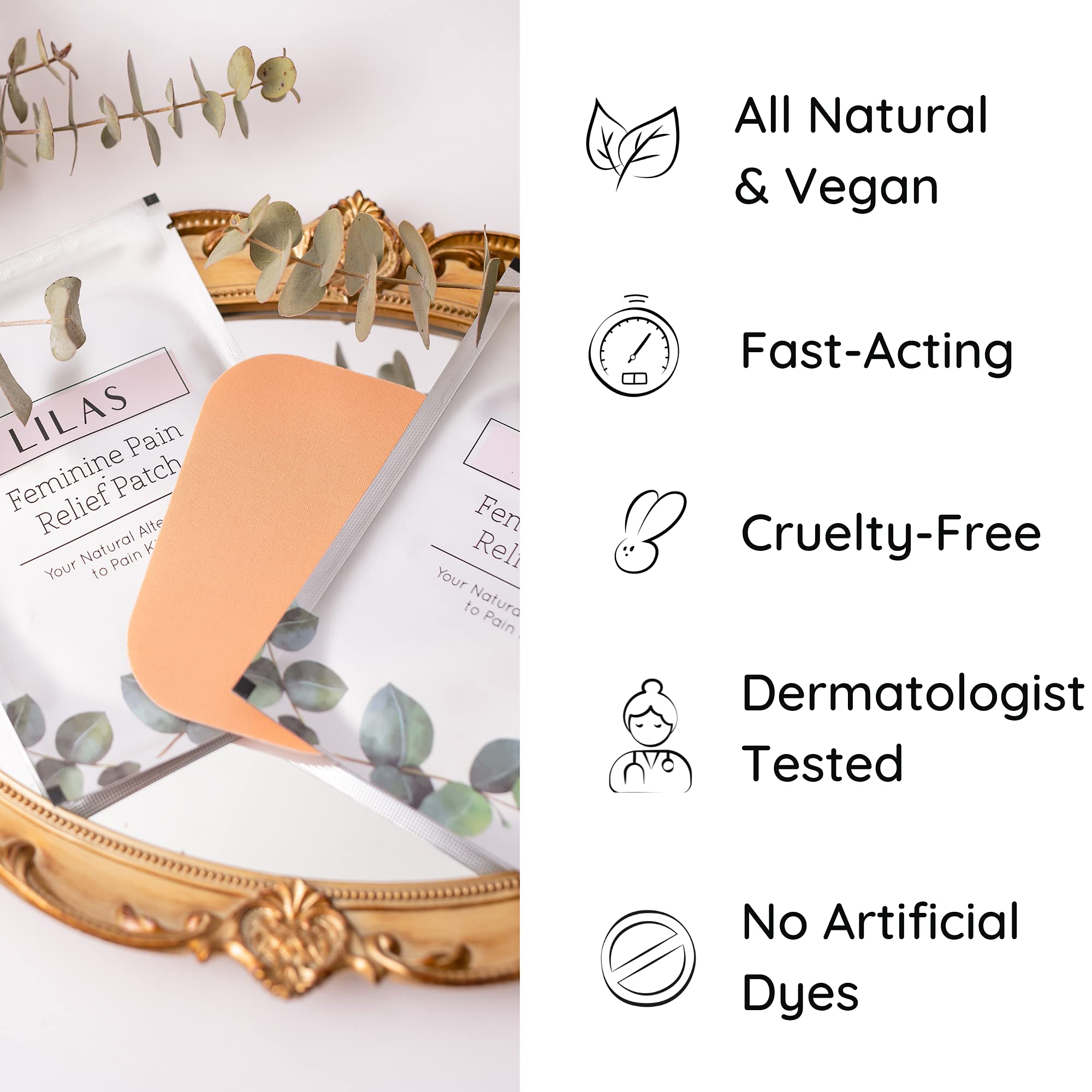 LILAS Period Cramps Pain Relief Patch - Pack of 5 - AB Mystery