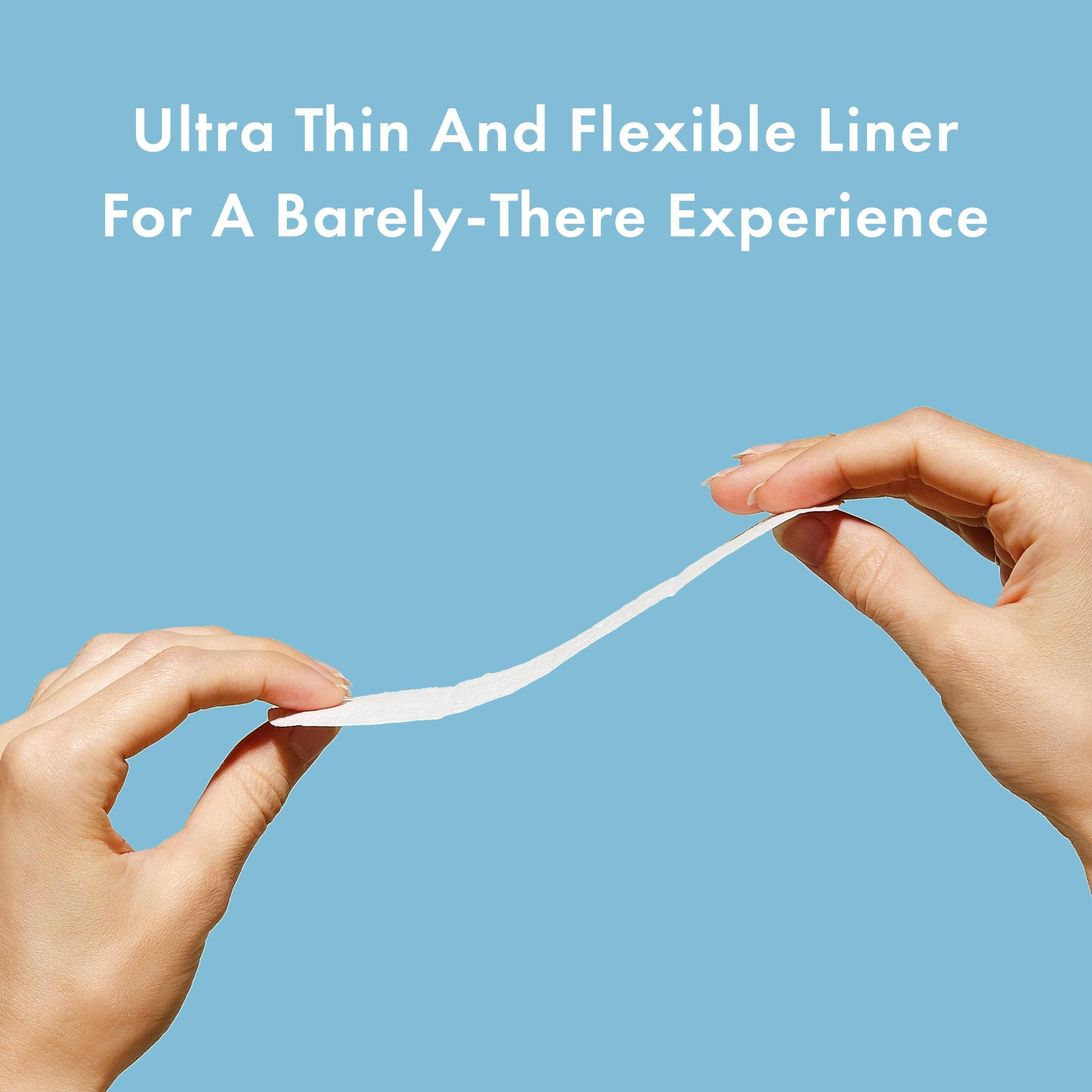 Rael Panty Liners for Women, Organic Cotton Cover - Thin Pantiliners, Light Absorbency, Unscented - AB Mystery