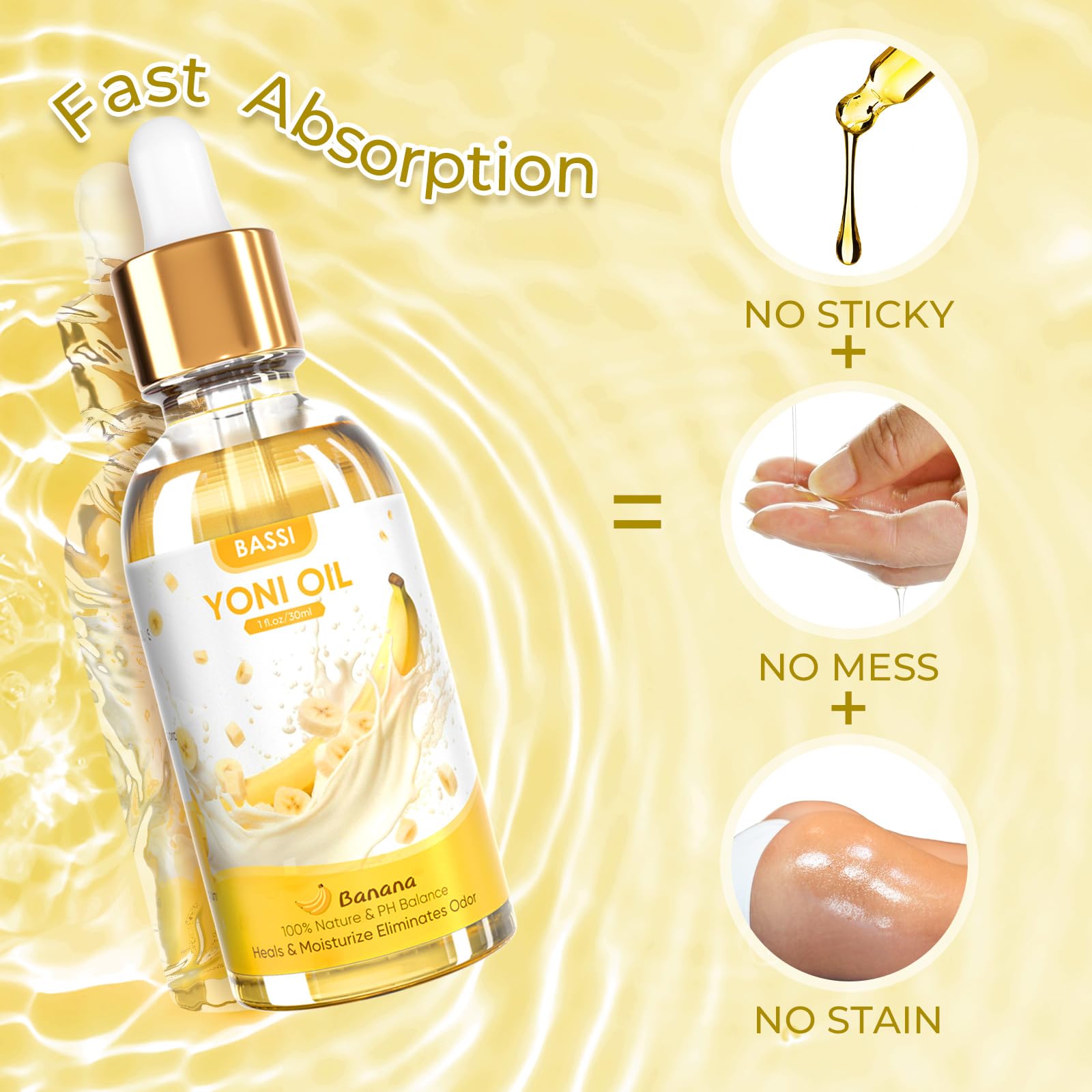 2PCS Yoni Oil Organic Feminine Oil Vaginal Moisturizer - Ph Balance for Women - Feminine Deodorant - AB Mystery