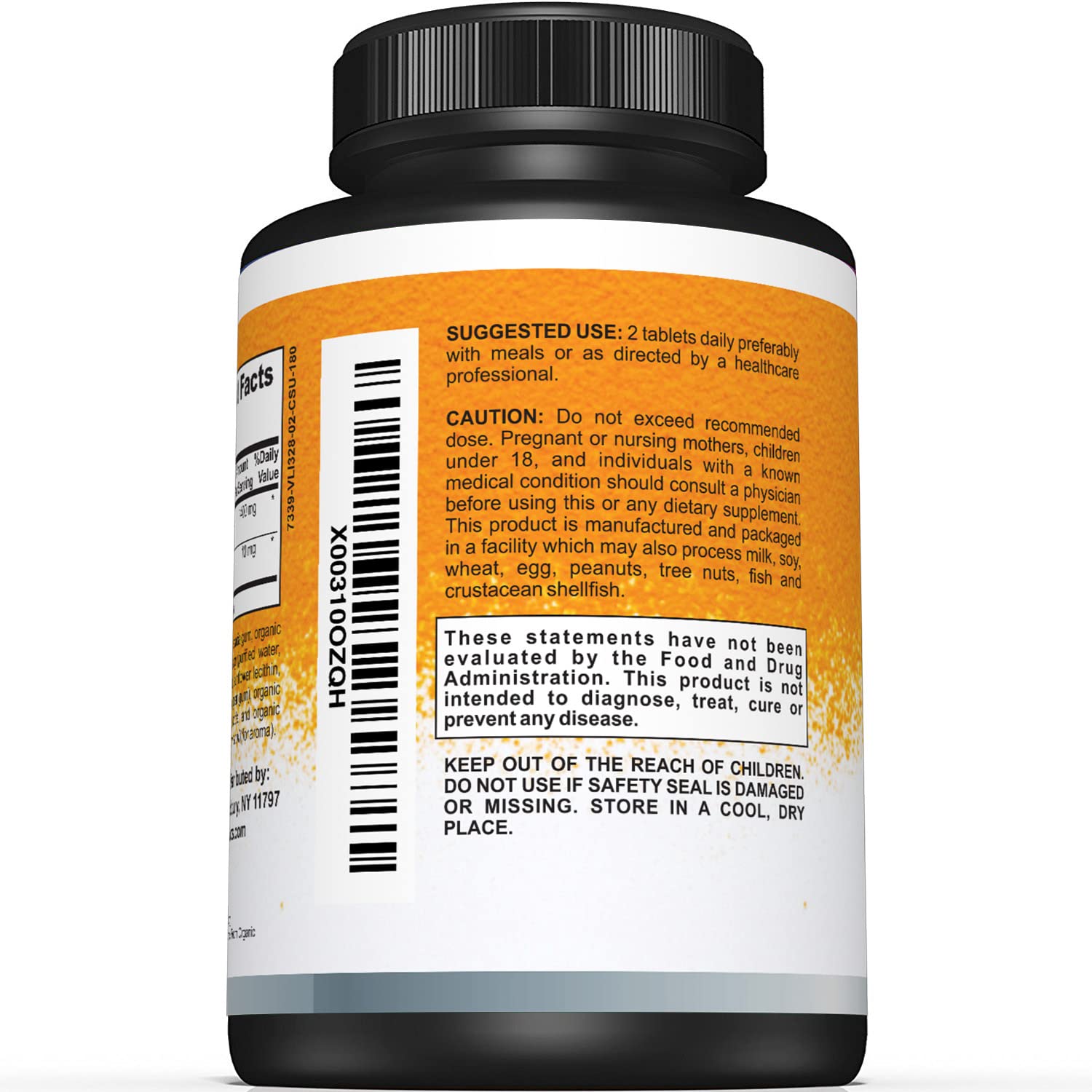 Sunergetic USDA Certified Organic Turmeric Supplement – Includes Organic Turmeric - AB Mystery