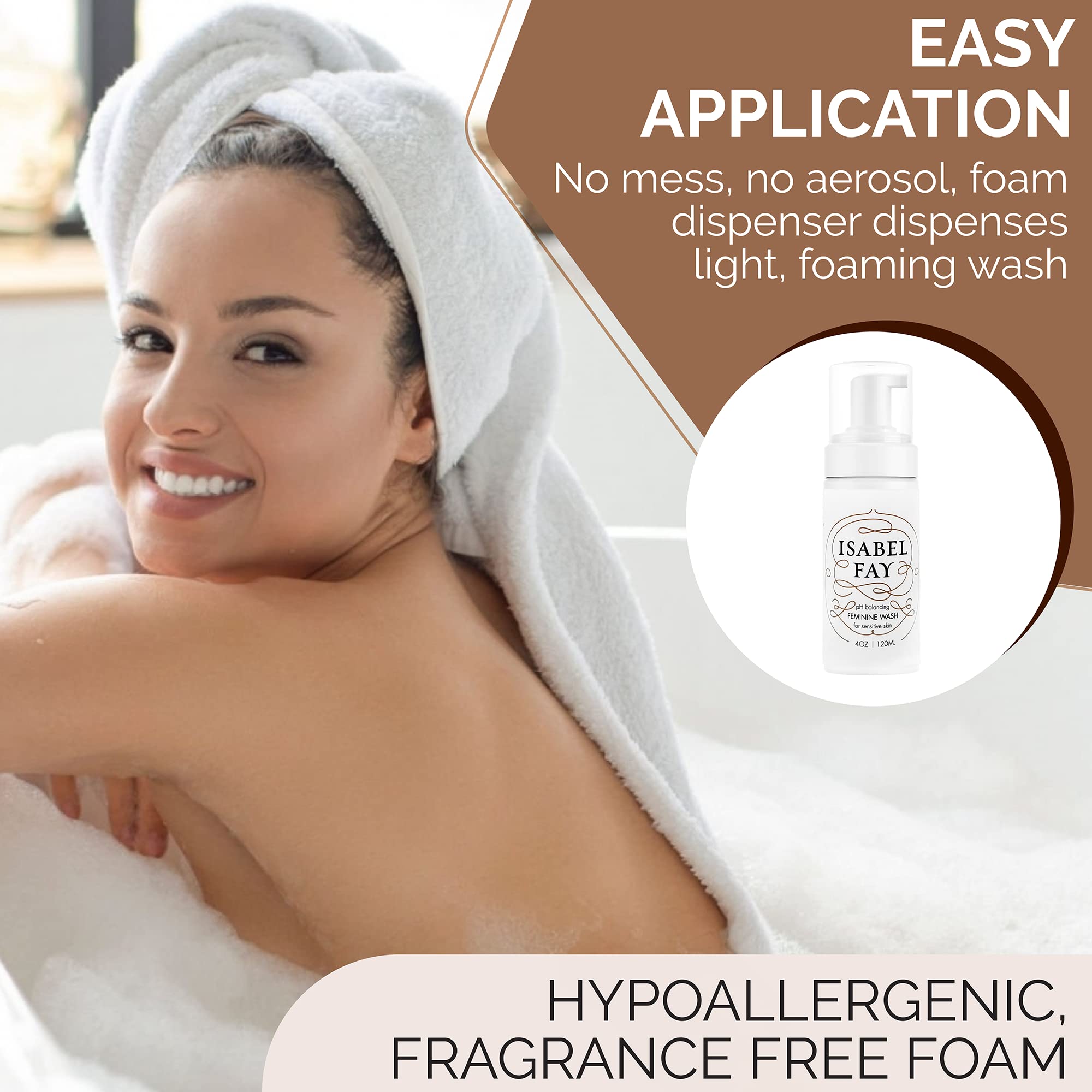 Isabel Fay ph Balanced Feminine Intimate Foam Wash gentle and safe for sensitive skin - AB Mystery