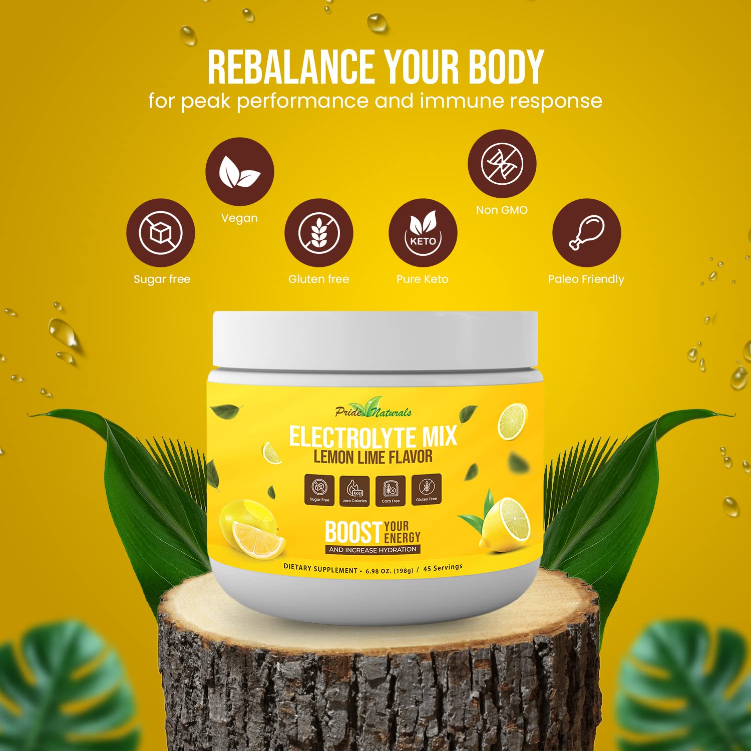 Electrolyte Powder - Refreshing Workout Recovery Electrolytes, Sugar Free, Gluten Free - AB Mystery