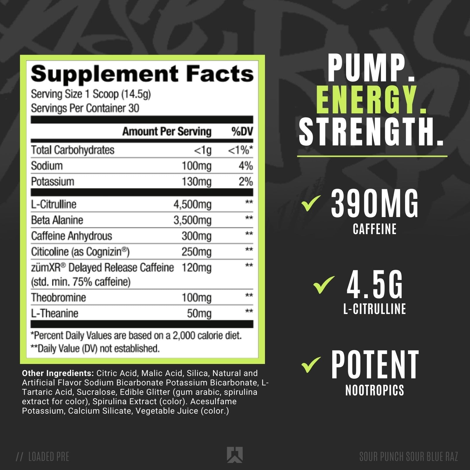 RYSE Up Supplements Loaded Pre Workout Powder Supplement for Men & Women - AB Mystery