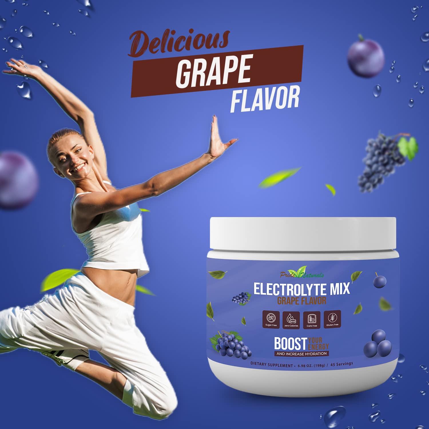 Electrolyte Powder - Refreshing Workout Recovery Electrolytes, Sugar Free, Gluten Free - AB Mystery