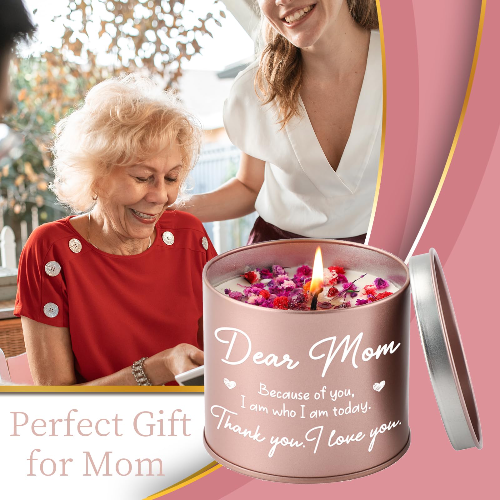 BLUMUZE Mom Gift for Birthday, Mothers Day Gifts 9oz Lavender Scented Candle for Mom, Candles Gifts - AB Mystery