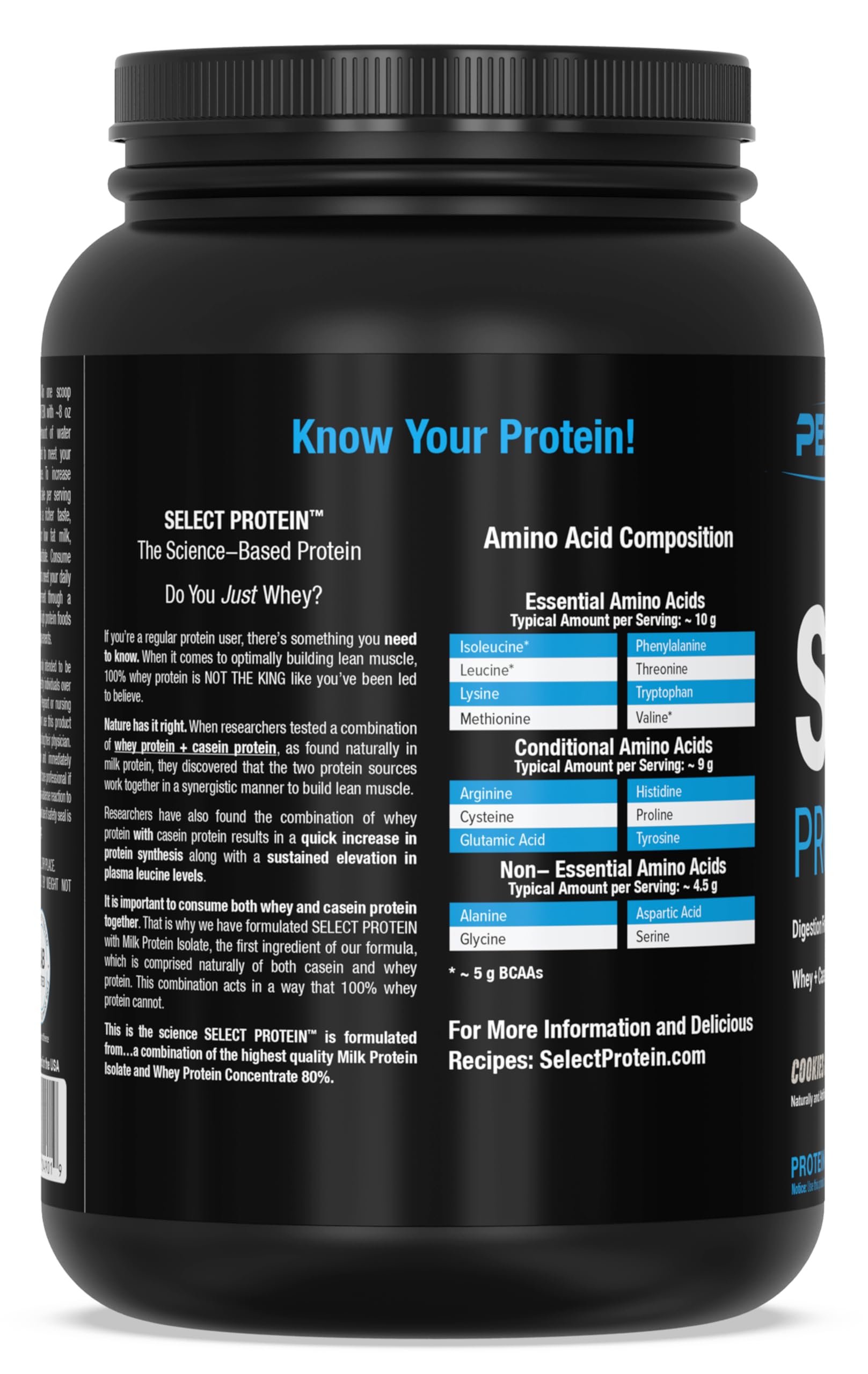 PEScience Select Protein, Cookies and Cream, 27 Serving, Premium Whey and Casein - AB Mystery
