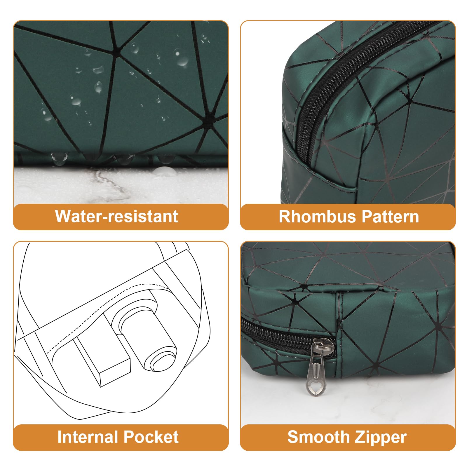 Likesing Sanitary Napkin Storage Bag, Leather First Period Kit for Girls 9-12, Portable Tampon Menstrual - AB Mystery