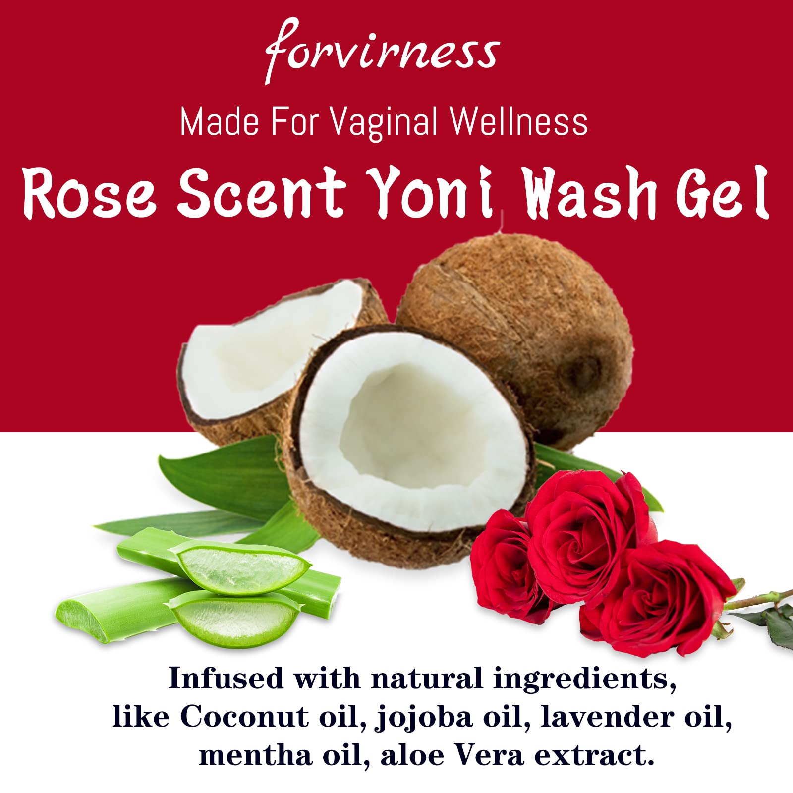 forvirness Feminine Wash with Cleaning Factor, Vaginal Wash - Clean, Remove Odor, pH Balance - AB Mystery