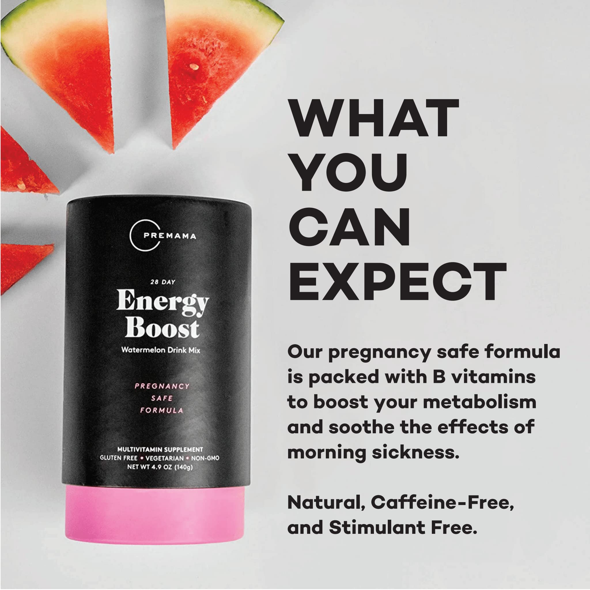 Premama Prenatal Vitamin Energy Boost Drink Mix & Fertility Support Bundle, Omega 3, B Vitamins Premama