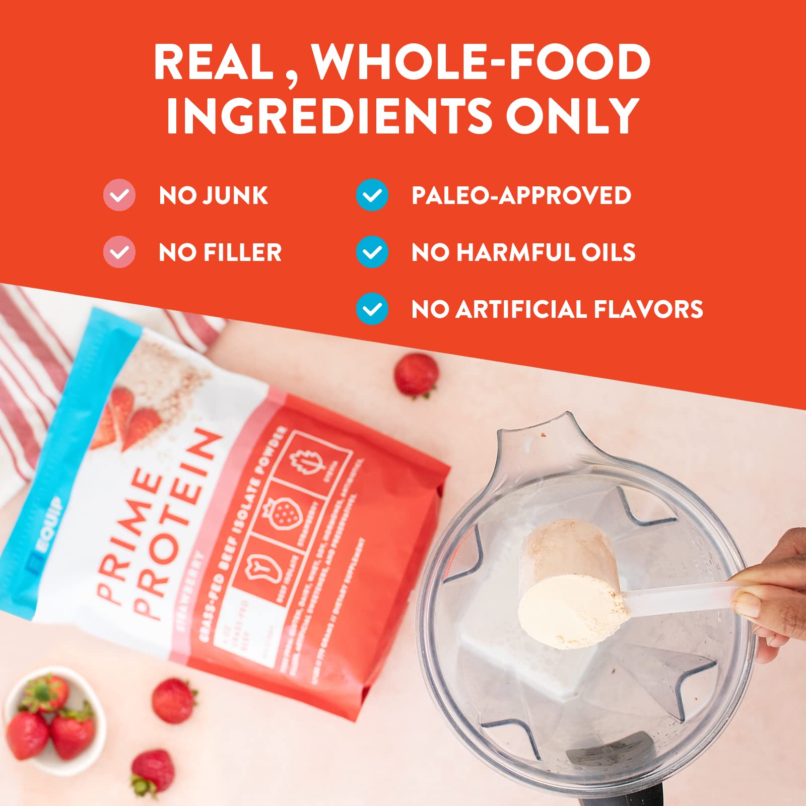 Equip Foods Prime Protein - Grass-Fed Beef Protein Powder Isolate -Paleo and Keto - AB Mystery