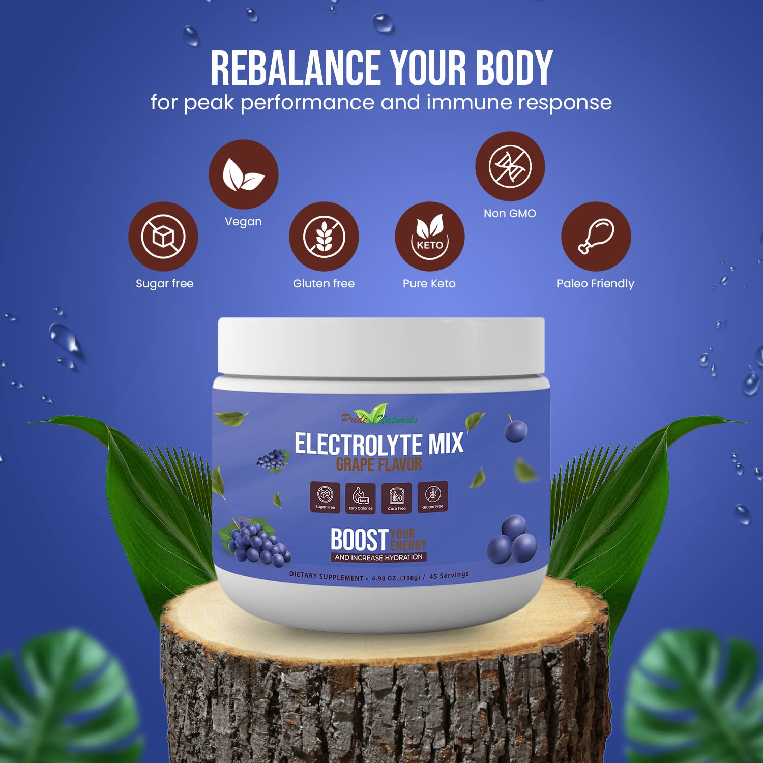 Electrolyte Powder - Refreshing Workout Recovery Electrolytes, Sugar Free, Gluten Free - AB Mystery