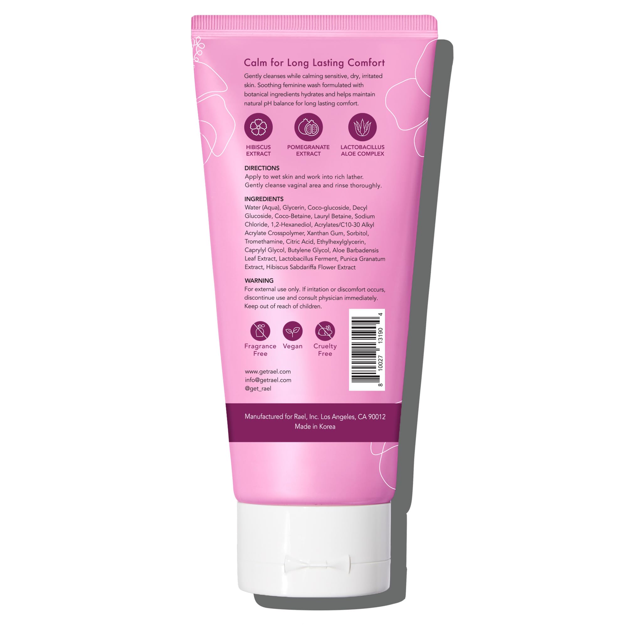 Rael Feminine Wash, Soothing Gel to Foam Wash - pH Balance Feminine Wash for Women, Intimate Wash - AB Mystery