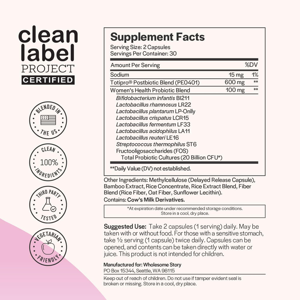 Wholesome Story Her Basic Baby Making Bundle: Premium Bioavailable Prenatal & Postnatal Vitamins Wholesome Story