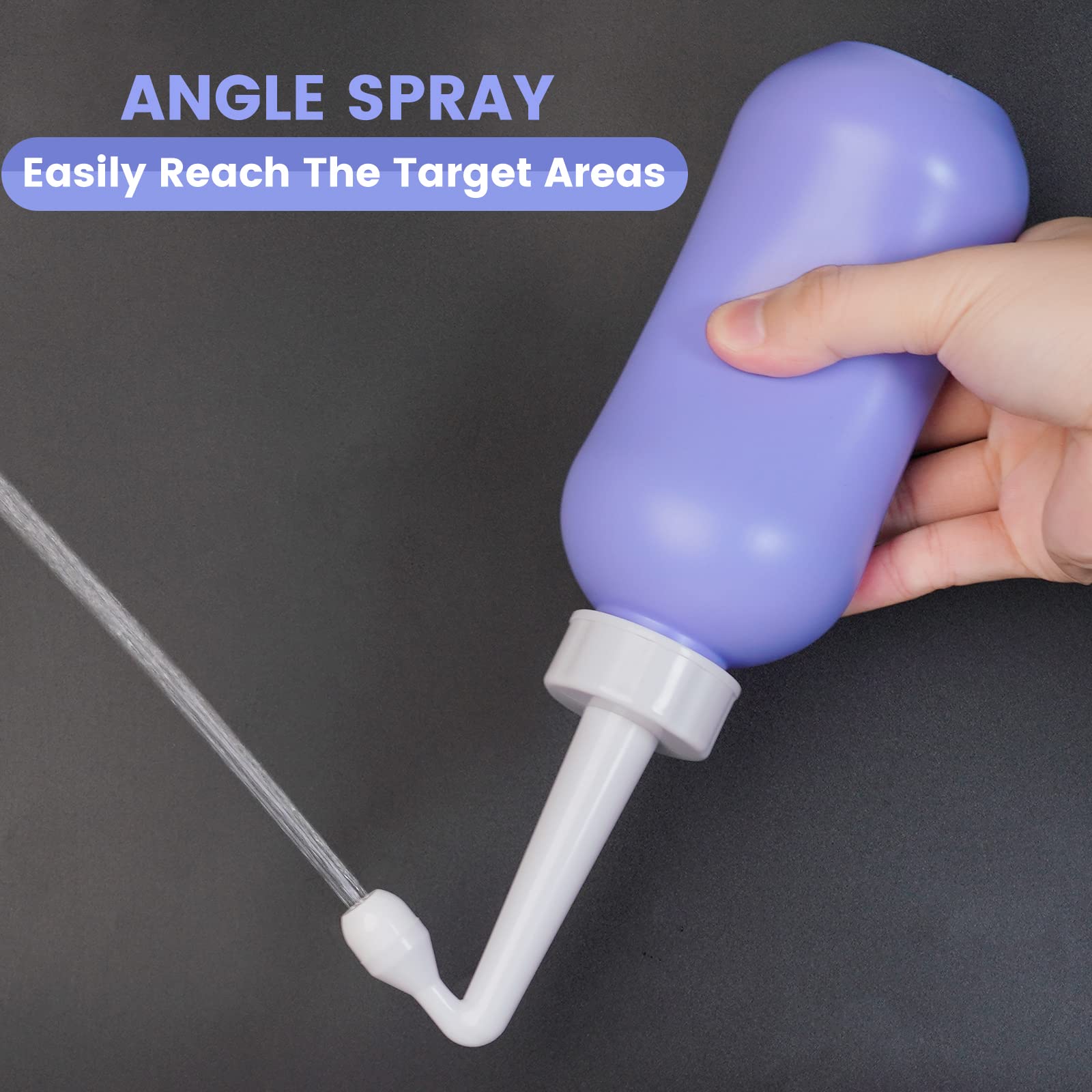 450ml Peri Bottle Postpartum for Feminine Care, 2 Pack Portable Travel Bidet for Toilet, Perineal Bottle - AB Mystery