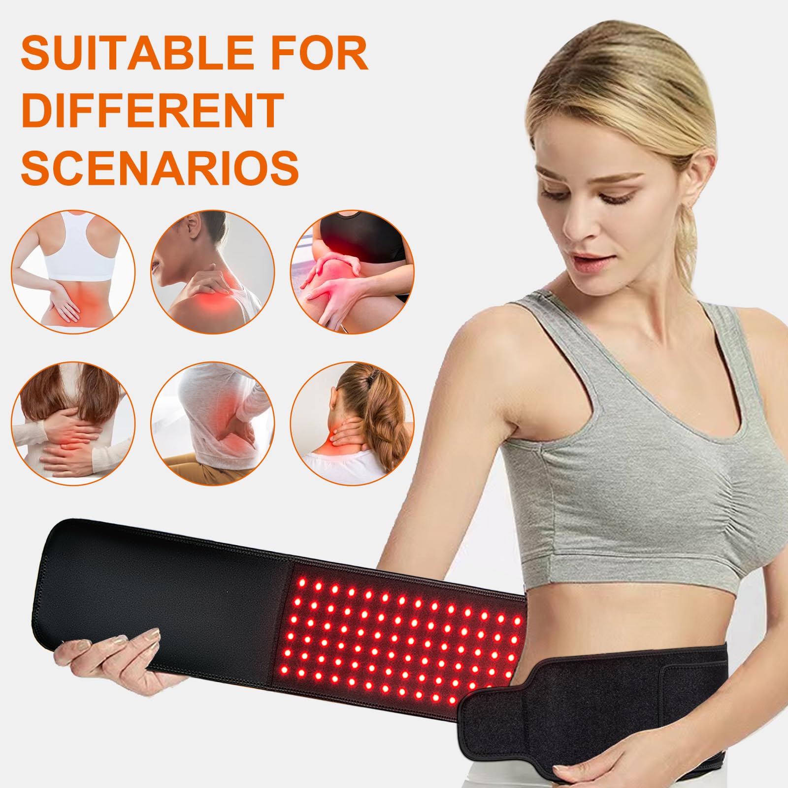 EquiZen Red Light Therapy Belt - Red Light Therapy for Body, Infrared Light Therapy Device - AB Mystery