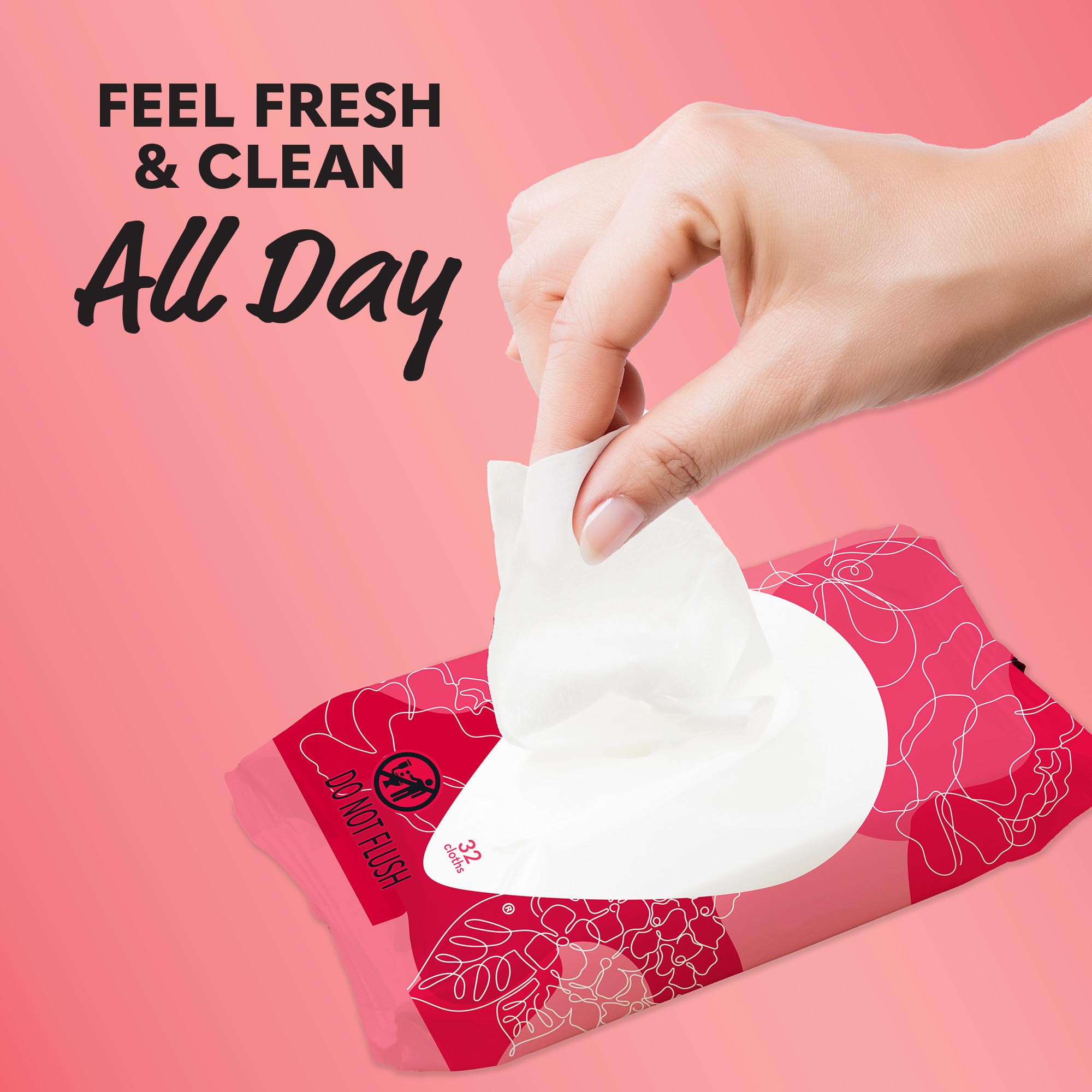 Summer's Eve Blissful Escape Daily Refreshing Feminine Wipes, Removes Odor, pH balanced, 32 Count - AB Mystery