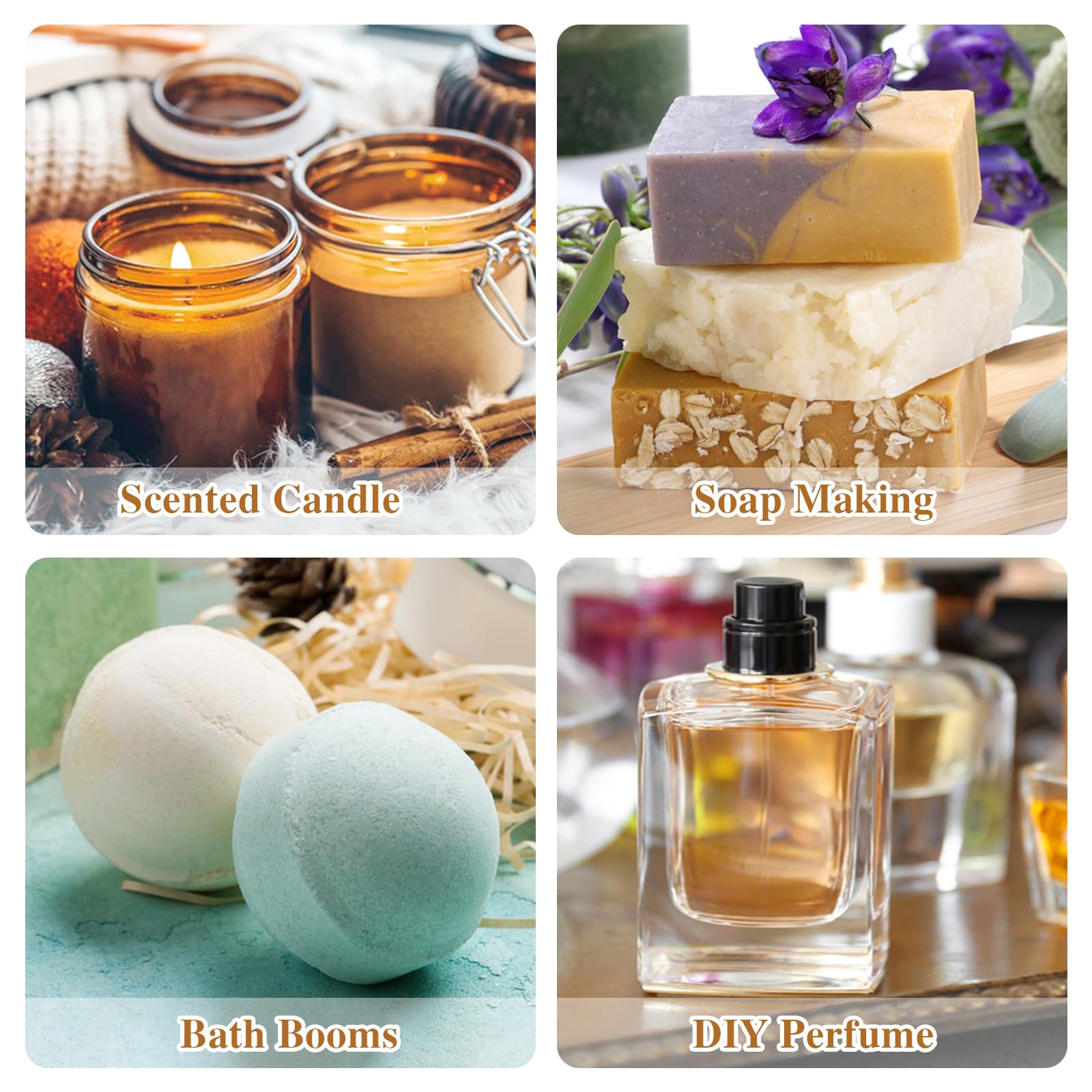 Essential Oils Blend Set, Fragrance Oil Aromatherapy Essential Oils Kit for Diffuser (6x10ML) - AB Mystery