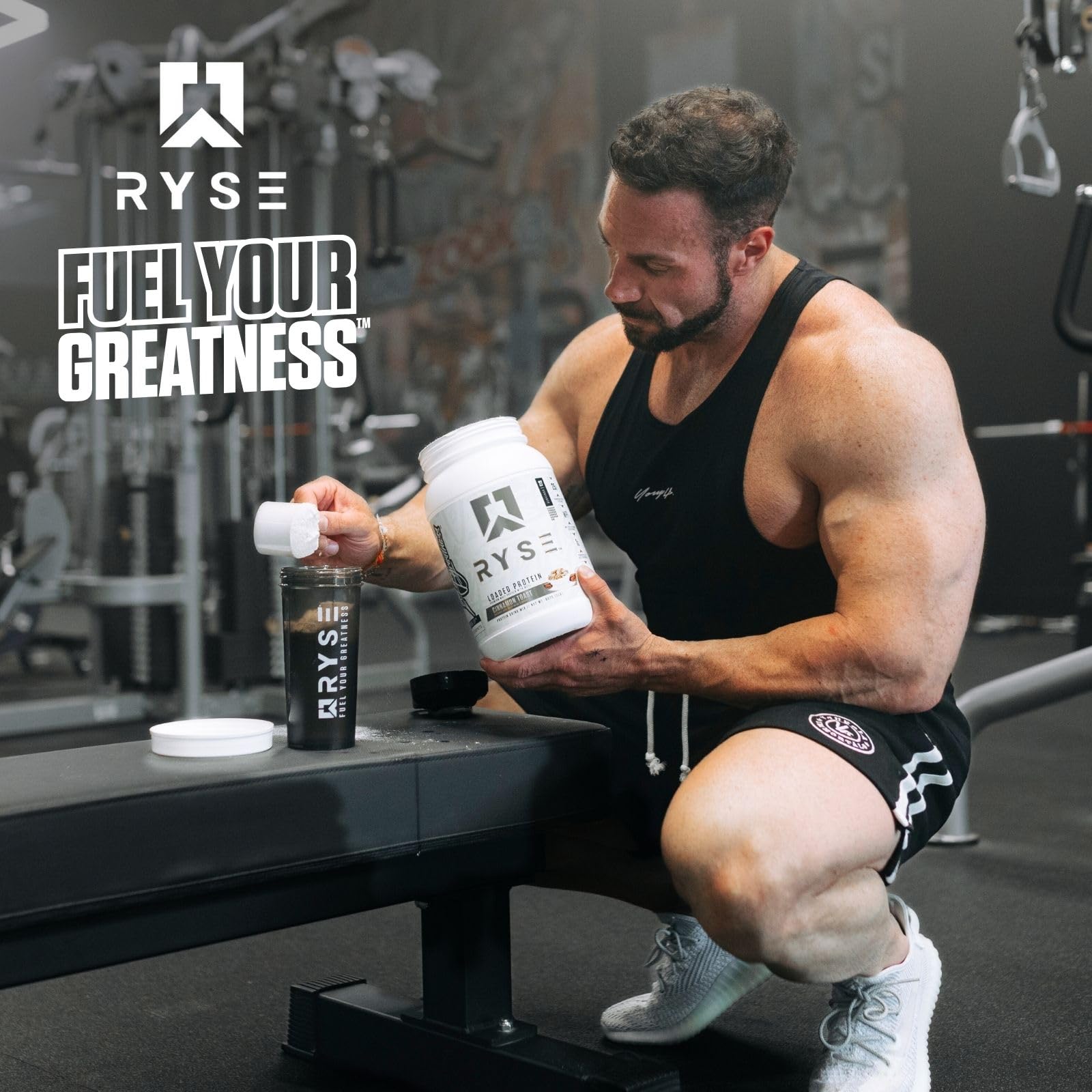 RYSE Up Supplements Loaded Protein Powder | 25g Whey Protein Isolate & Concentrate - AB Mystery