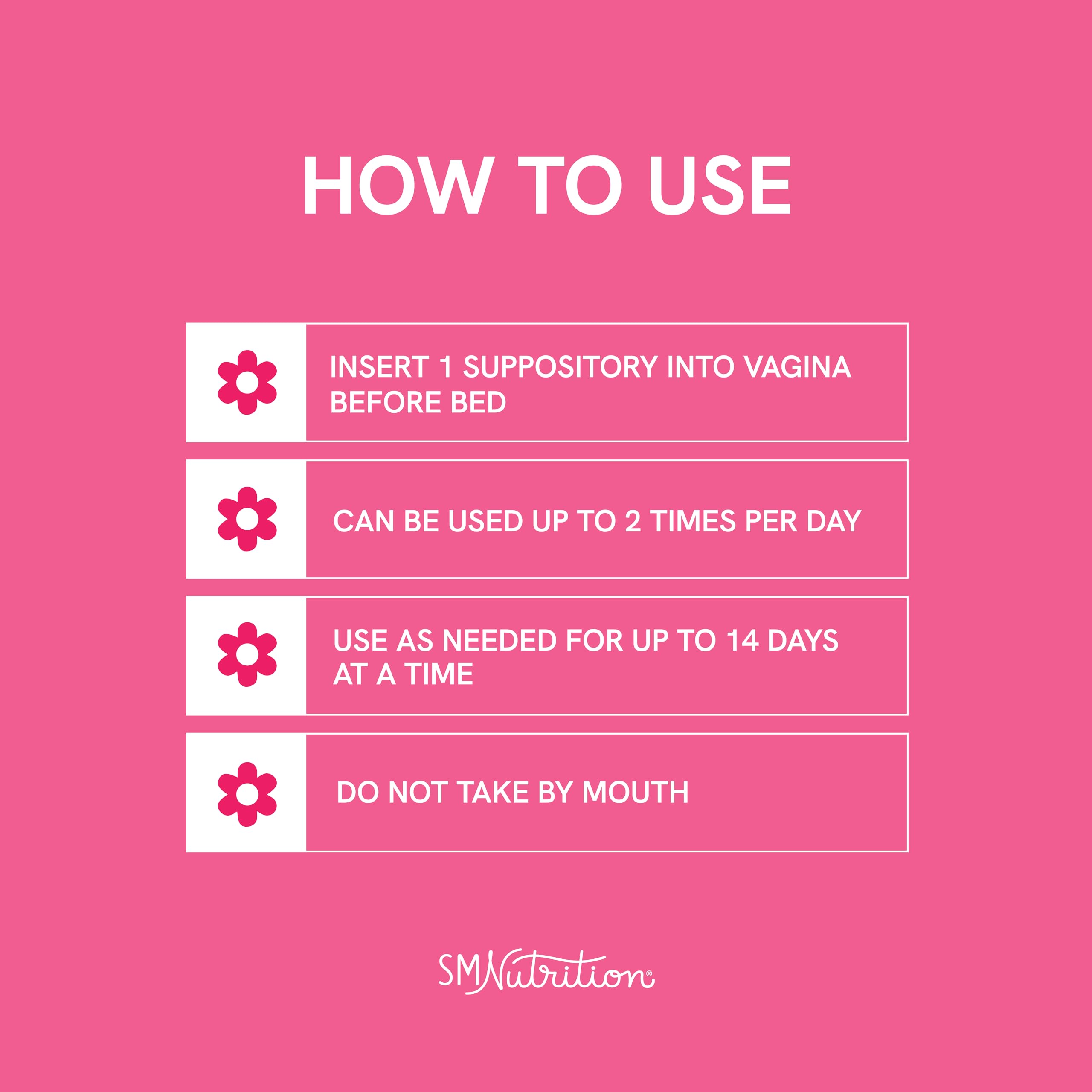 Boric Acid Suppositories for Women | 600mg | for pH Balance, Vaginal Odor & Itching | Feminine Hygiene - AB Mystery