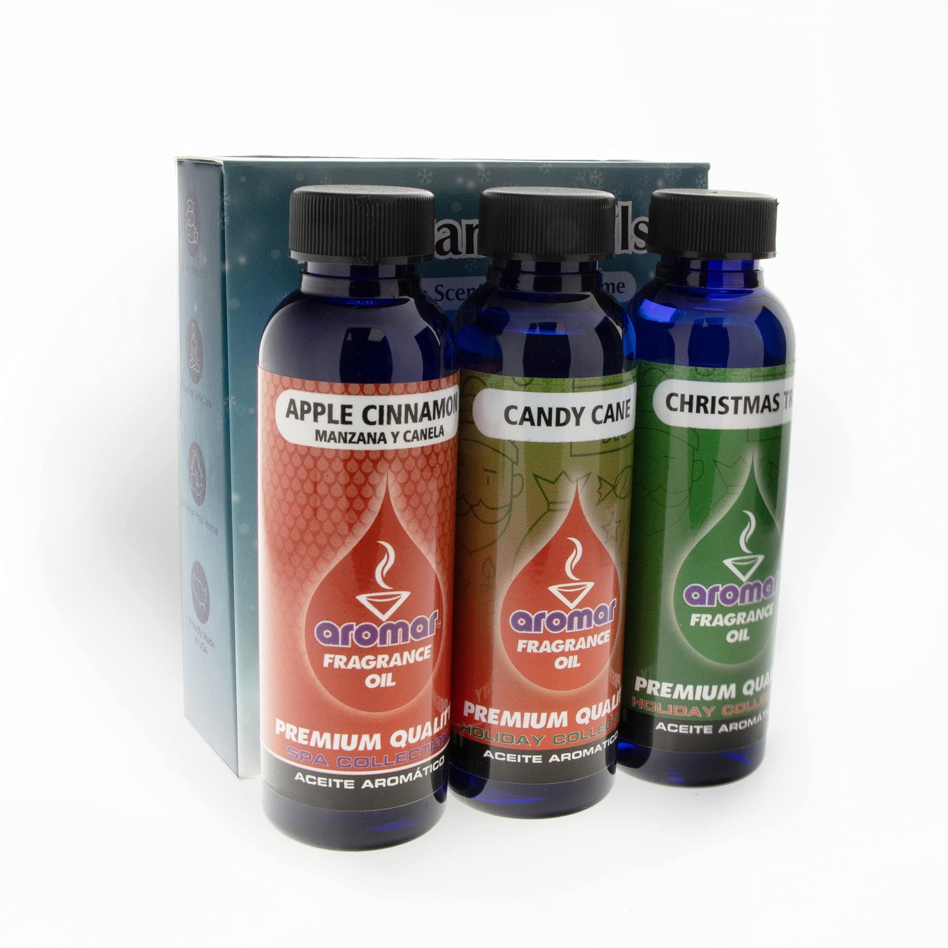 AROMAR Premium Fragrance Oil, 2oz Bottle 3 Pack Long Lasting Aromatic Scent, Fresh and Revitalizing - AB Mystery