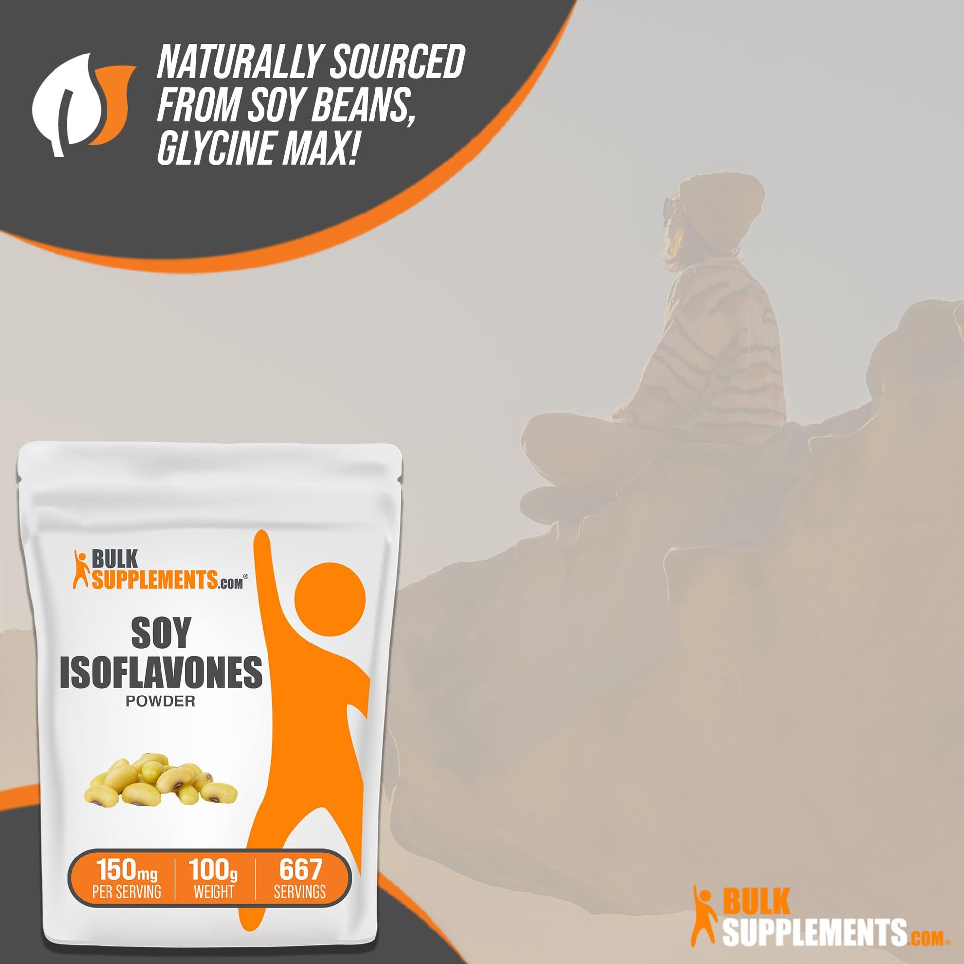 BULKSUPPLEMENTS.COM Soy Isoflavones Powder - Soy Isoflavones 150mg, Isoflavones Supplement - AB Mystery