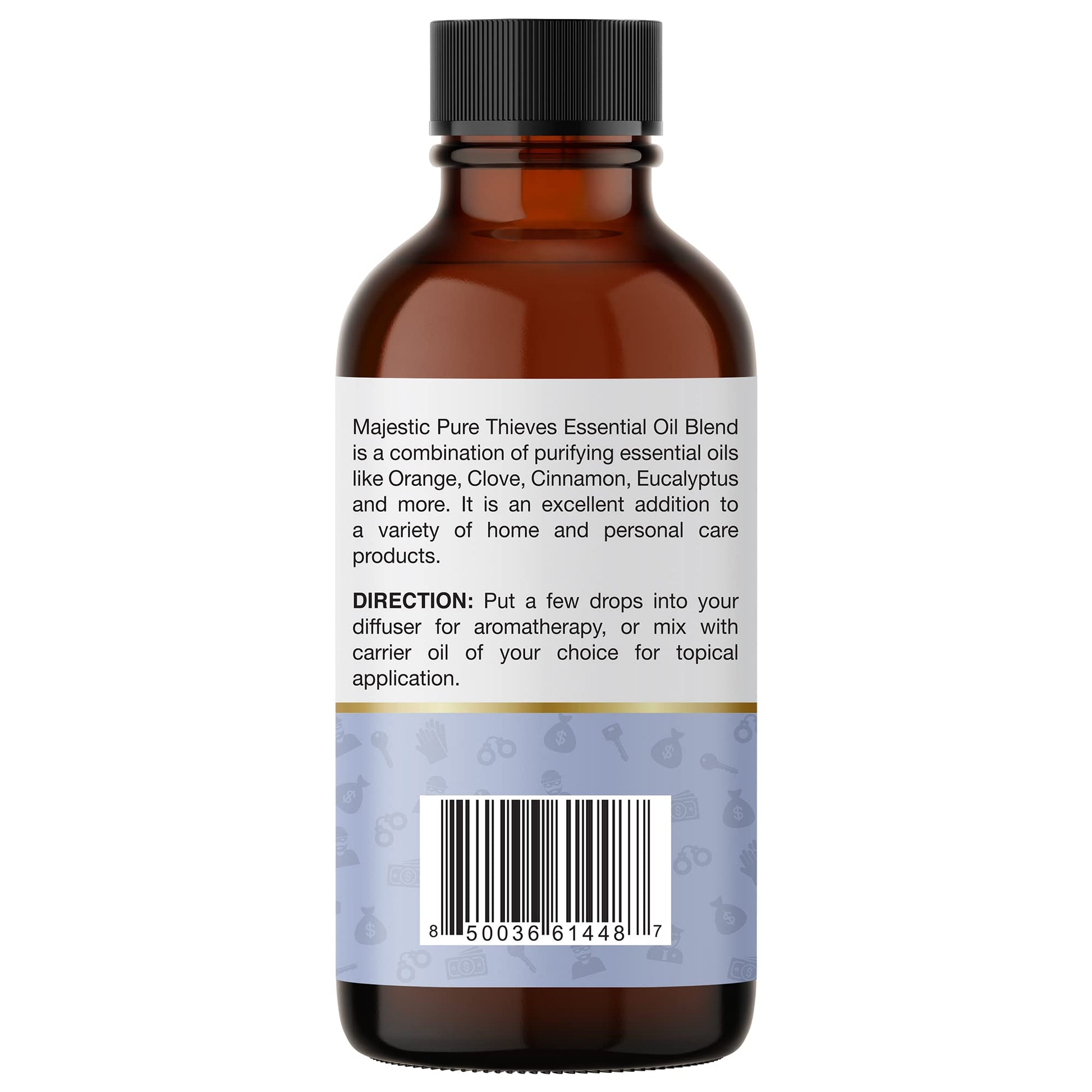 Majestic Pure Thieves Essential Oil Blend | 100% Pure Premium Oil for Uplifting Mood, DIY Products - AB Mystery