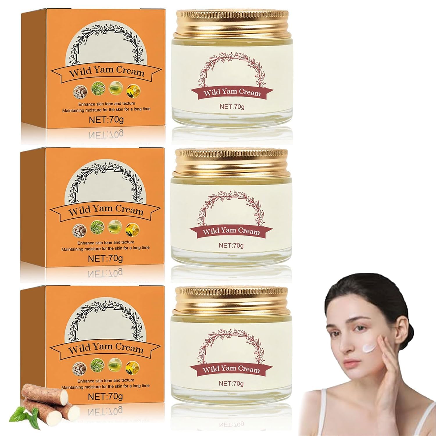 Mzluyin Wild Yam Cream,Annas Wild Yam Cream Organic Wild Yam Root Cream 
