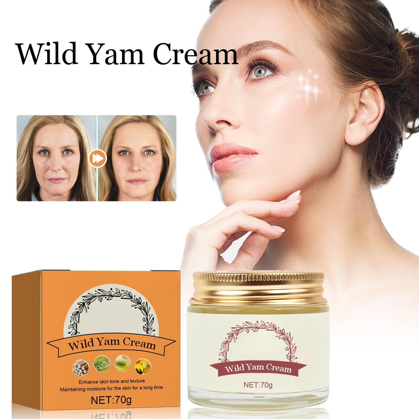 Zrayuler Wild Yam - Wild Yam Organic for Women,Wild Yam Organic Wild Yam Root Promoting Perimenopause - AB Mystery