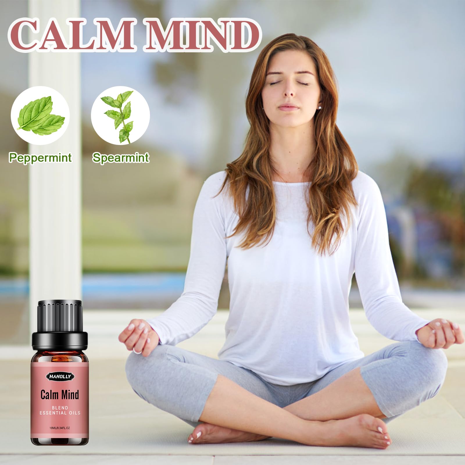 Essential Oils Blend Set, Fragrance Oil Aromatherapy Essential Oils Kit for Diffuser (6x10ML) - AB Mystery