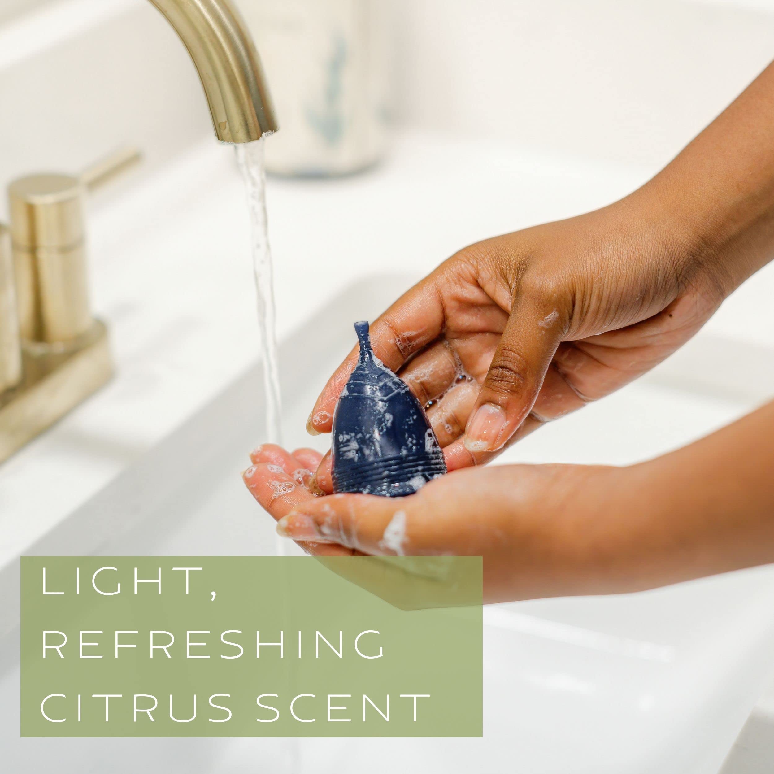 Pixie Menstrual Cup Cleaner Wash + Foaming Dispenser + More Wash in Bottle Than Any Other Brand - AB Mystery