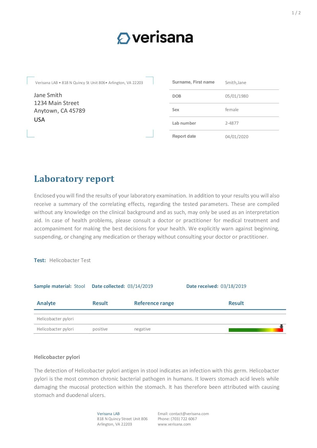 Candida & Helicobacter & Zonulin Test – Lab Testing Kit for Diagnosing Candida, H Pylori and Zonulin - AB Mystery