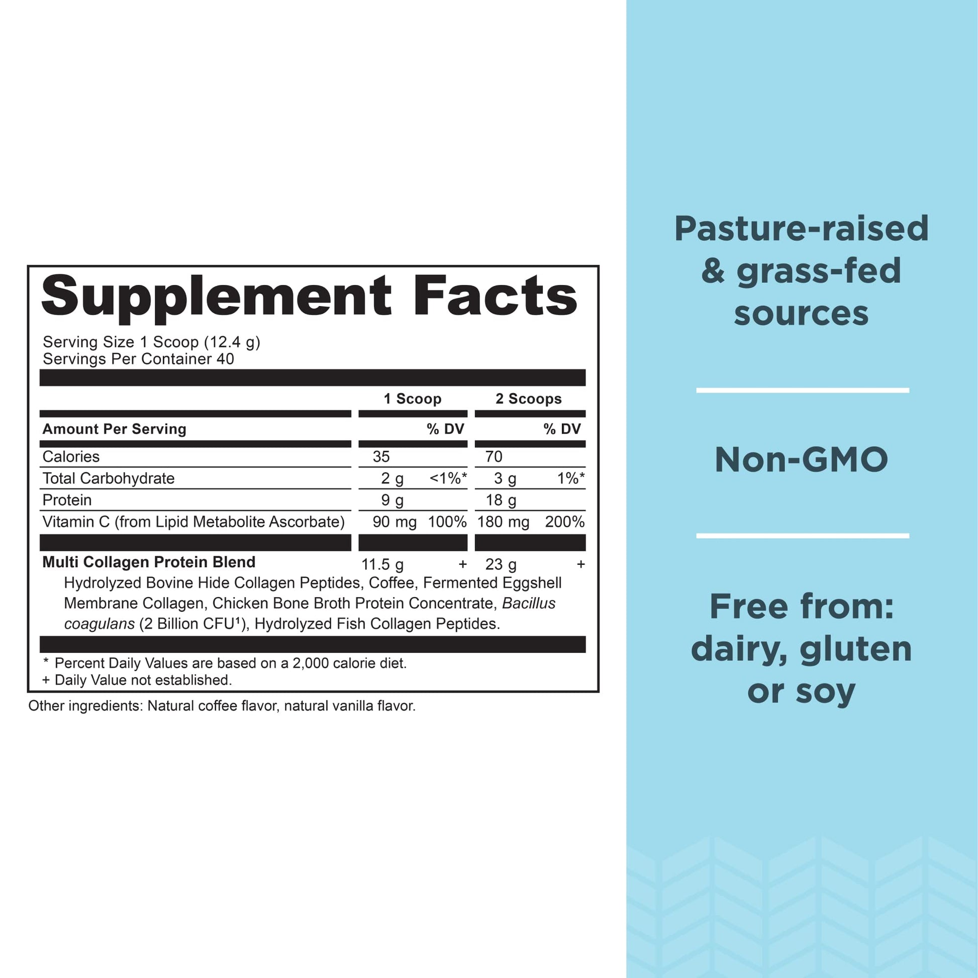 Ancient Nutrition Hydrolyzed Collagen Peptides Powder, Cold Brew Multi Collagen Protein - AB Mystery