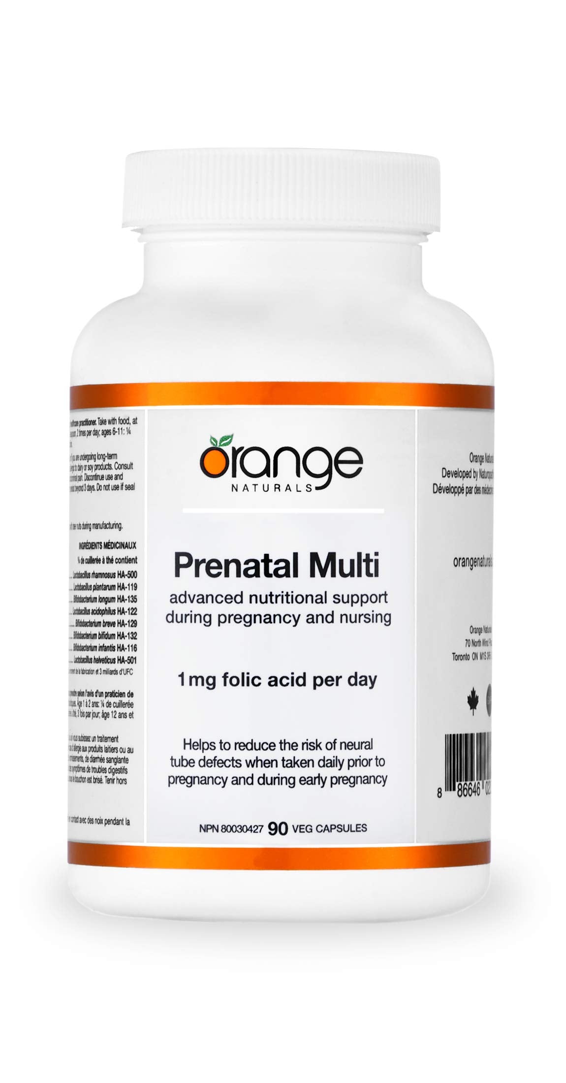 Orange Naturals Prenatal Multi Vegetable Capsules, 90 Count