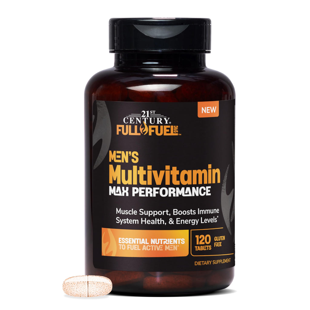 21st Century Full Fuel 365 Active Men’s Multivitamin, 120 Tablets, Daily Vitamins and Minerals for Energy, Muscle Support, Immune Health, No Gluten - AB Mystery