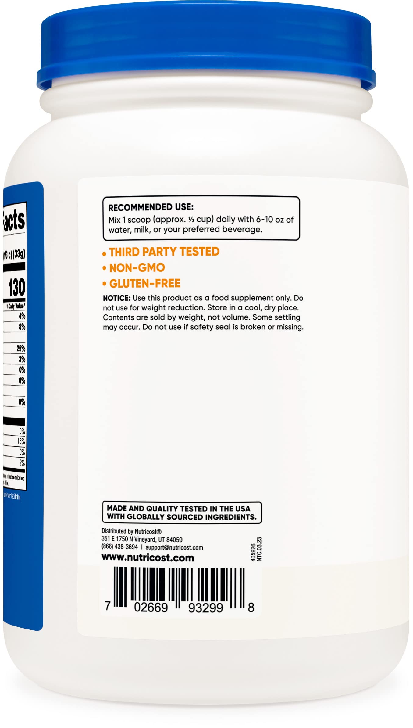 Nutricost Whey Protein Concentrate (Unflavored) 2LBS - Gluten Free & Non-GMO - AB Mystery