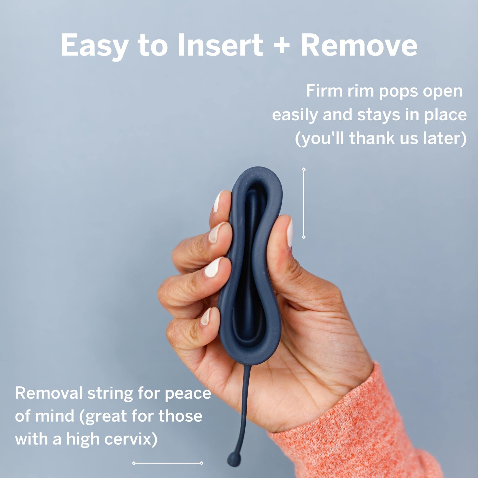 Pixie Soft Menstrual Disc - Ranked 1 for Most Soft Reusable Period Disc - Removable Stem - AB Mystery