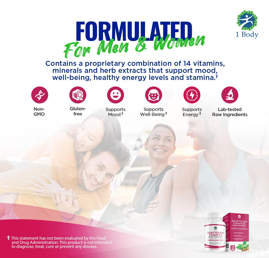 1 Body Adaptogen Complex with Ashwagandha