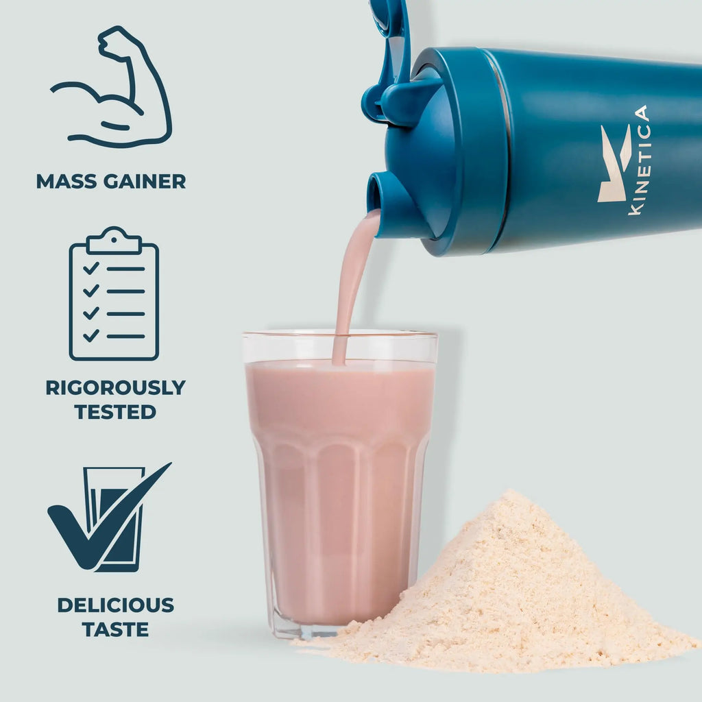 Kinetica OatGain Weight Gainer 600+ Calories & 47g Protein per Serving, 2.4 kg Kinetica