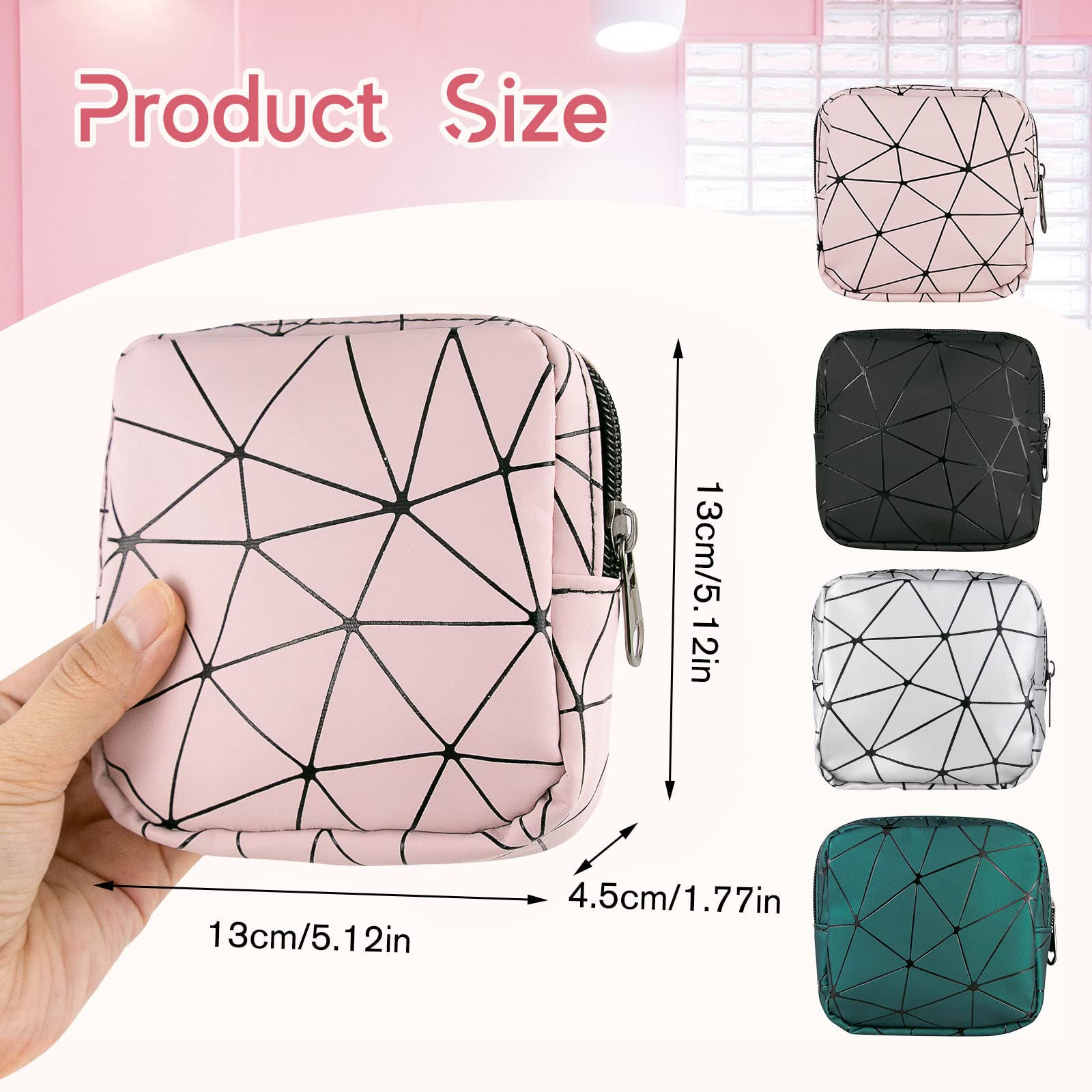 Sanitary Napkin Storage Bags 4PCS Menstrual Cup Pouches Nursing Pad Holder Tampon Bags - AB Mystery