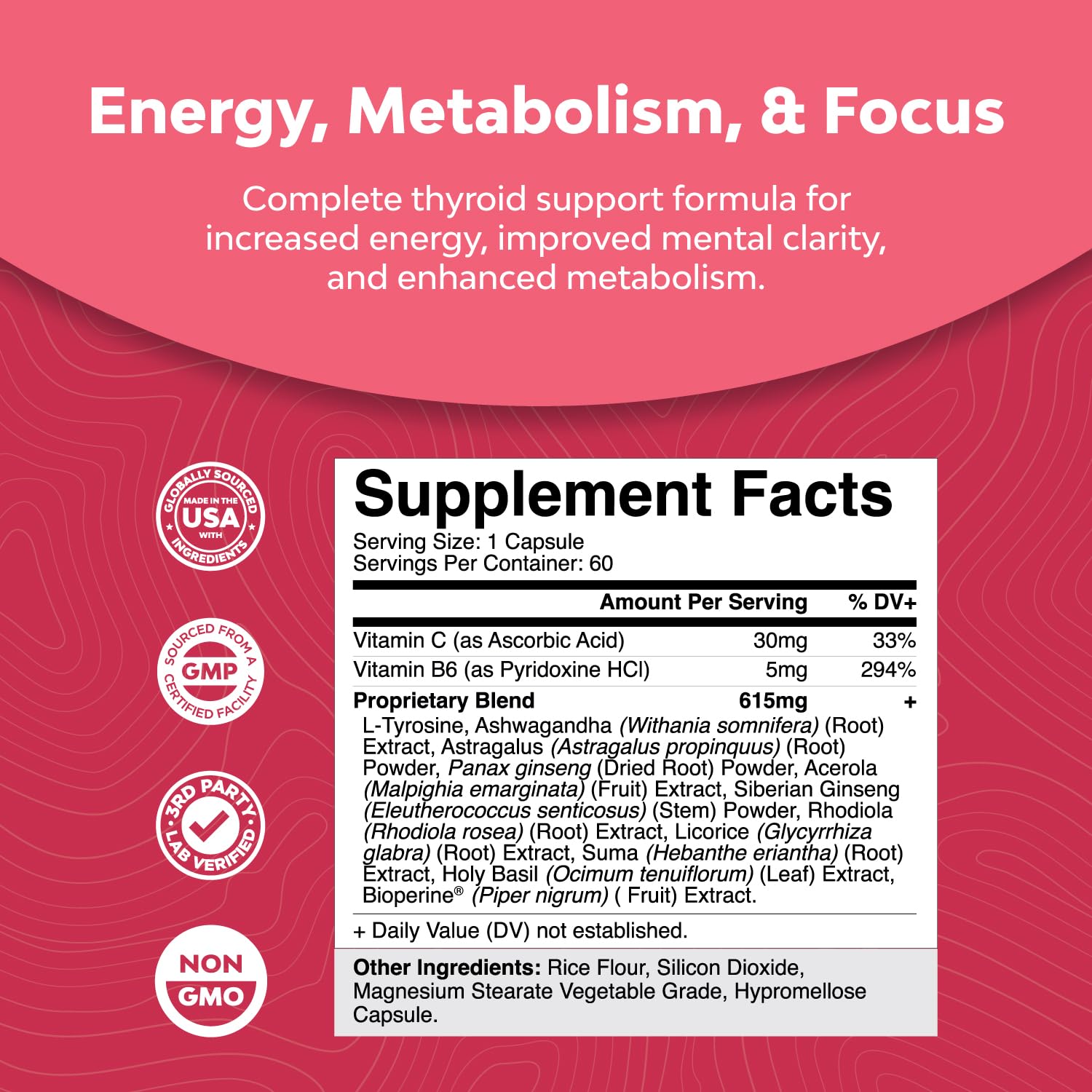 Natures Craft Bundle of Herbal Menopause Supplement and Advanced Thyroid Support - AB Mystery