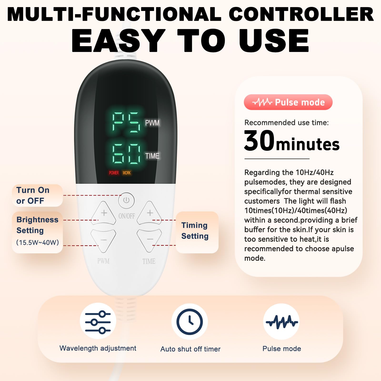 Rutollmit Red Light Therapy Mat - Experience Relaxation with 225 LEDs, 660nm Red Light - AB Mystery