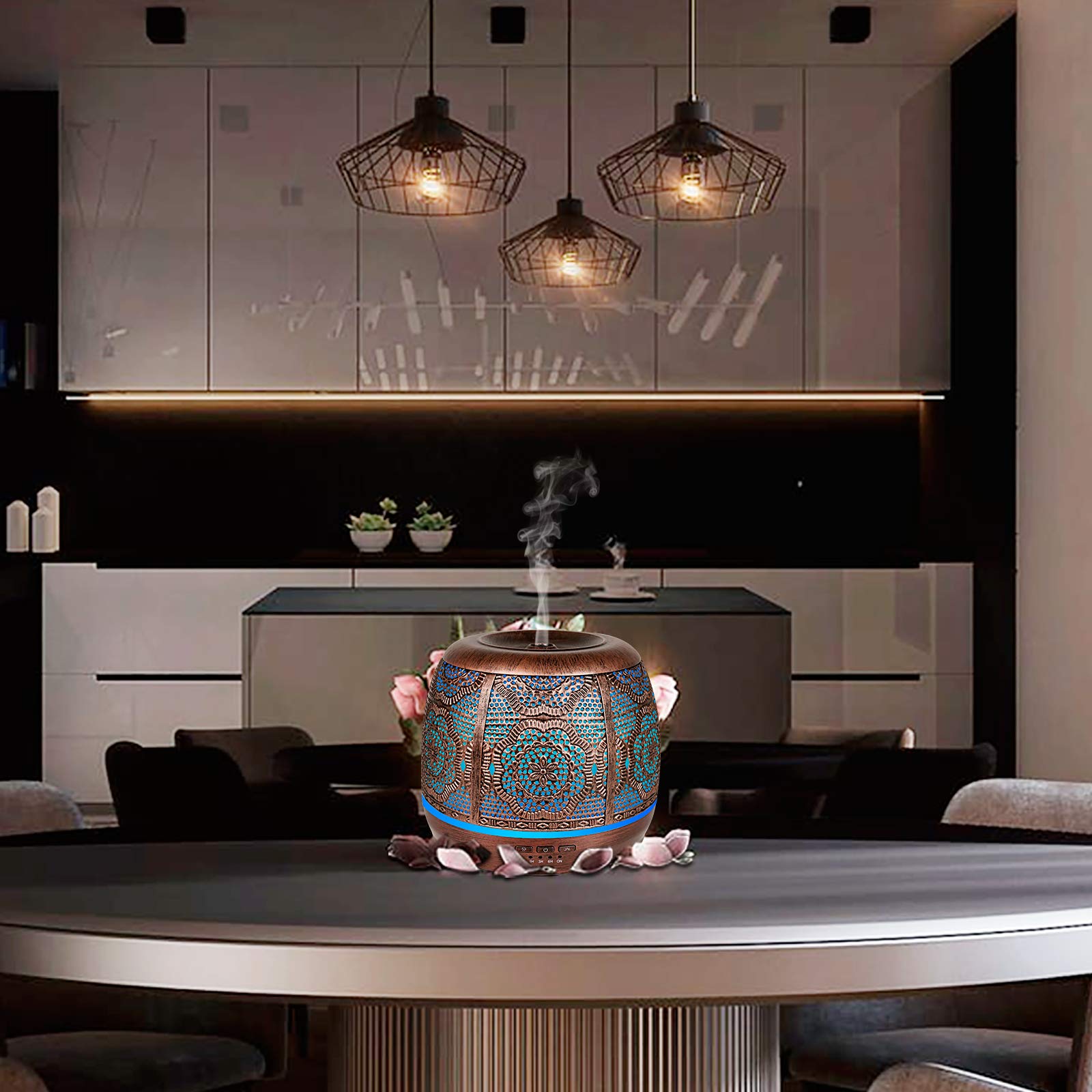 Essential Oil Diffuser, Upgraded Metal Diffusers for Essential Oils, Aromatherapy Diffuser Cool Mist - AB Mystery