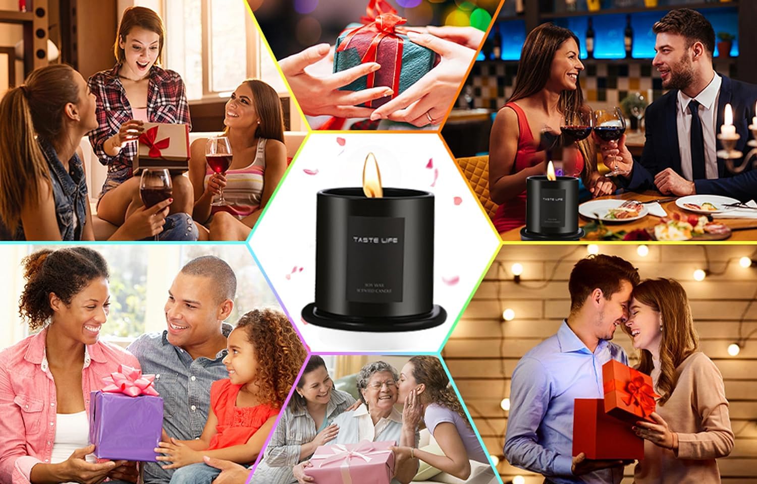 CELBERENA Scented Candles, Soy Candles for Home Scented, Lavender Vanilla Candles - Aromatherapy Candles - AB Mystery